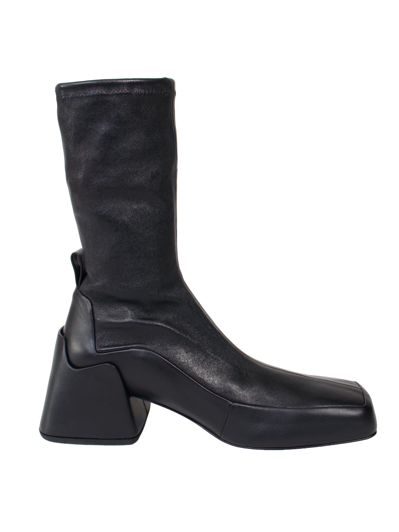 Jil Sander Sculptural Block Heel Boots