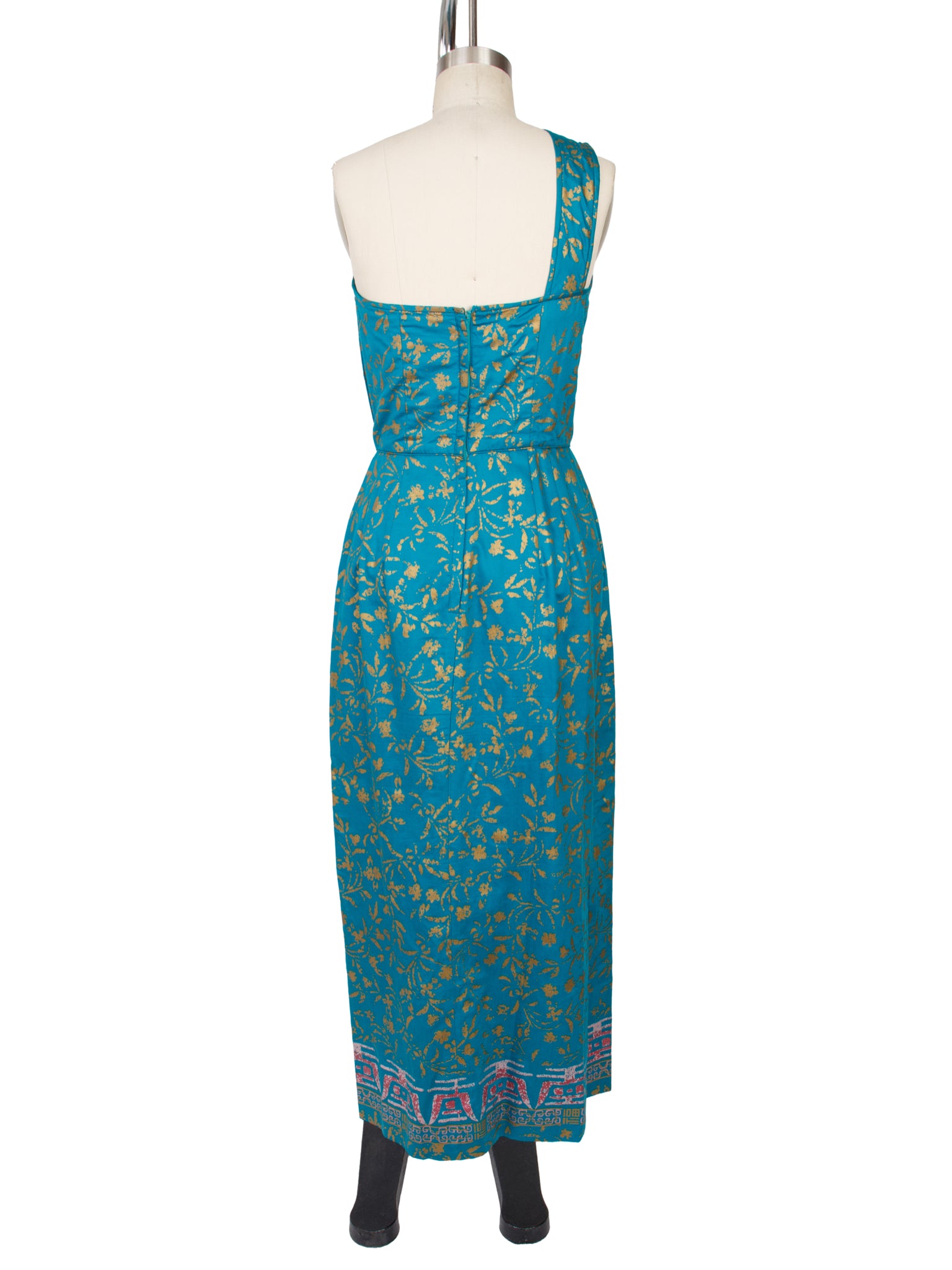 1950s Alfred Shaheen Hawaiin Print Dress