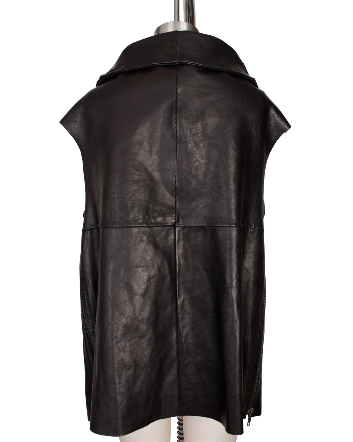 Ivan Grundahl Leather Multi-Zip Vest*