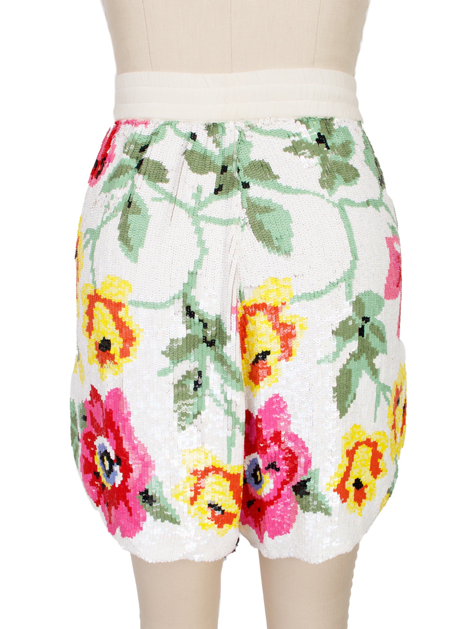 Ashish Sequin Floral Shorts