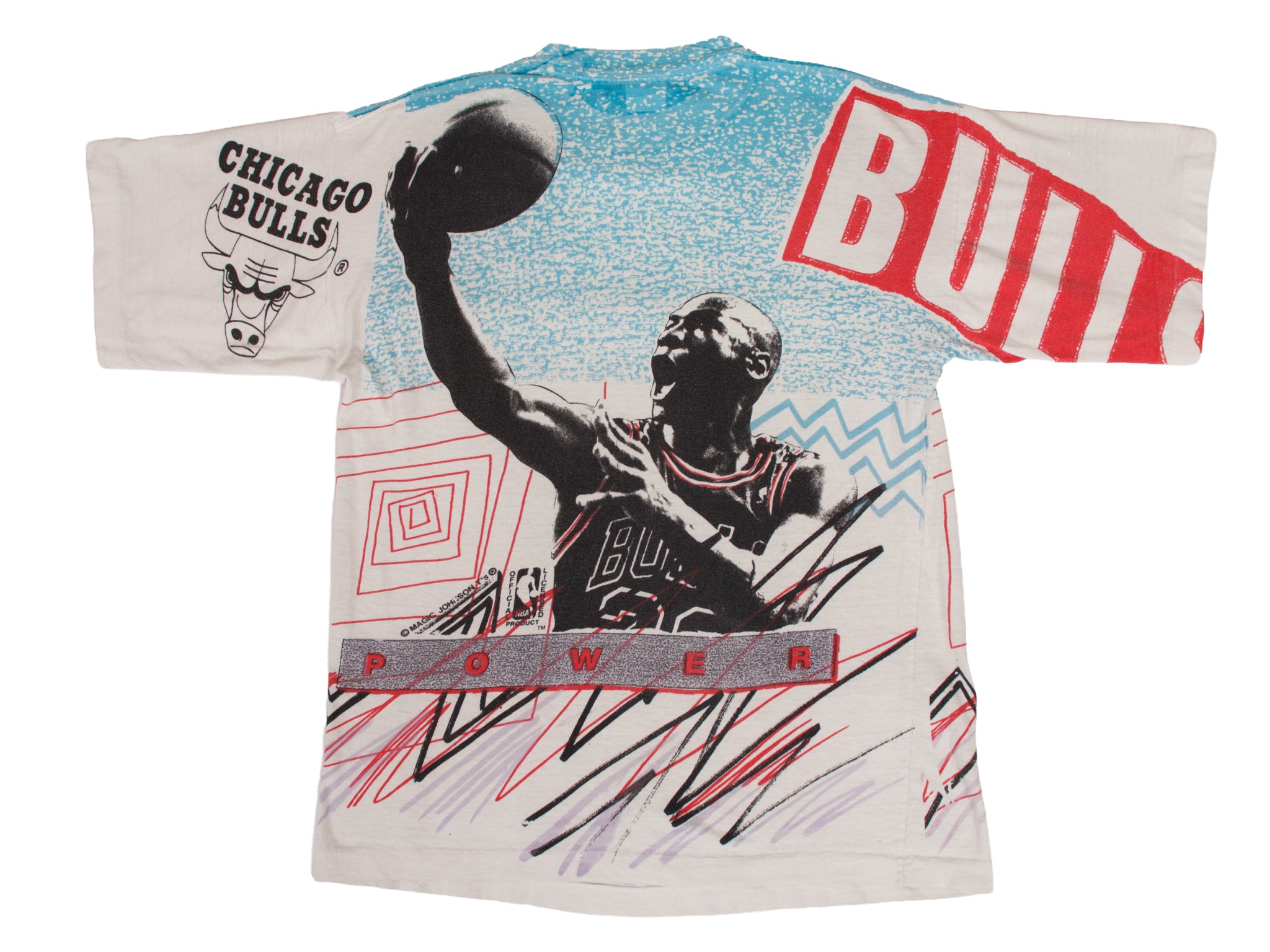 Chicago Bulls Michael Jordan Magic Johnson All Over Print Tee