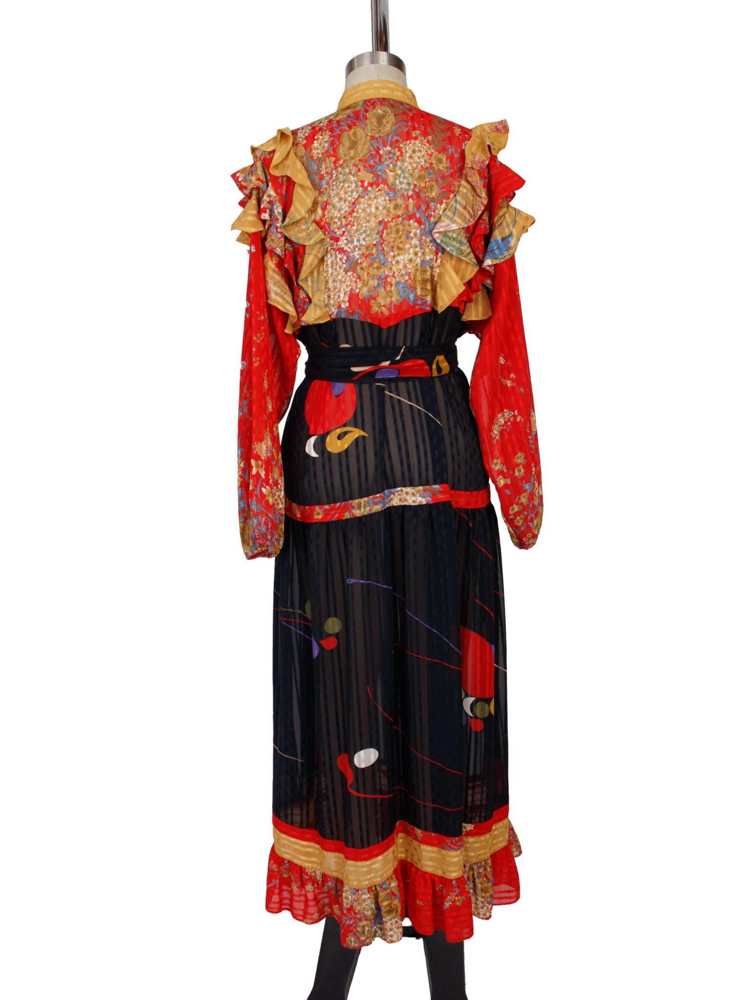 Diane Freis Floral Abstract Dress