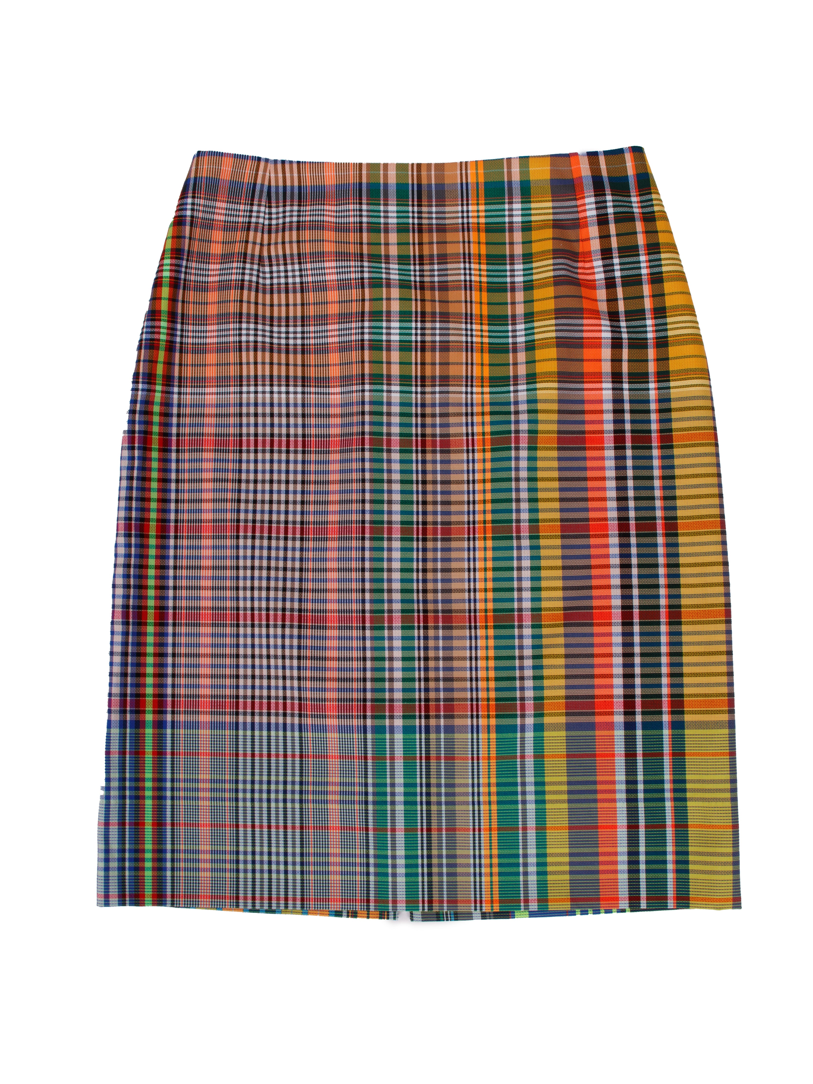 スカート DRIES VAN NOTEN ALL OVER PATTERN SKIRT Dries Van Noten Madras Skirt | Mercy Vintage