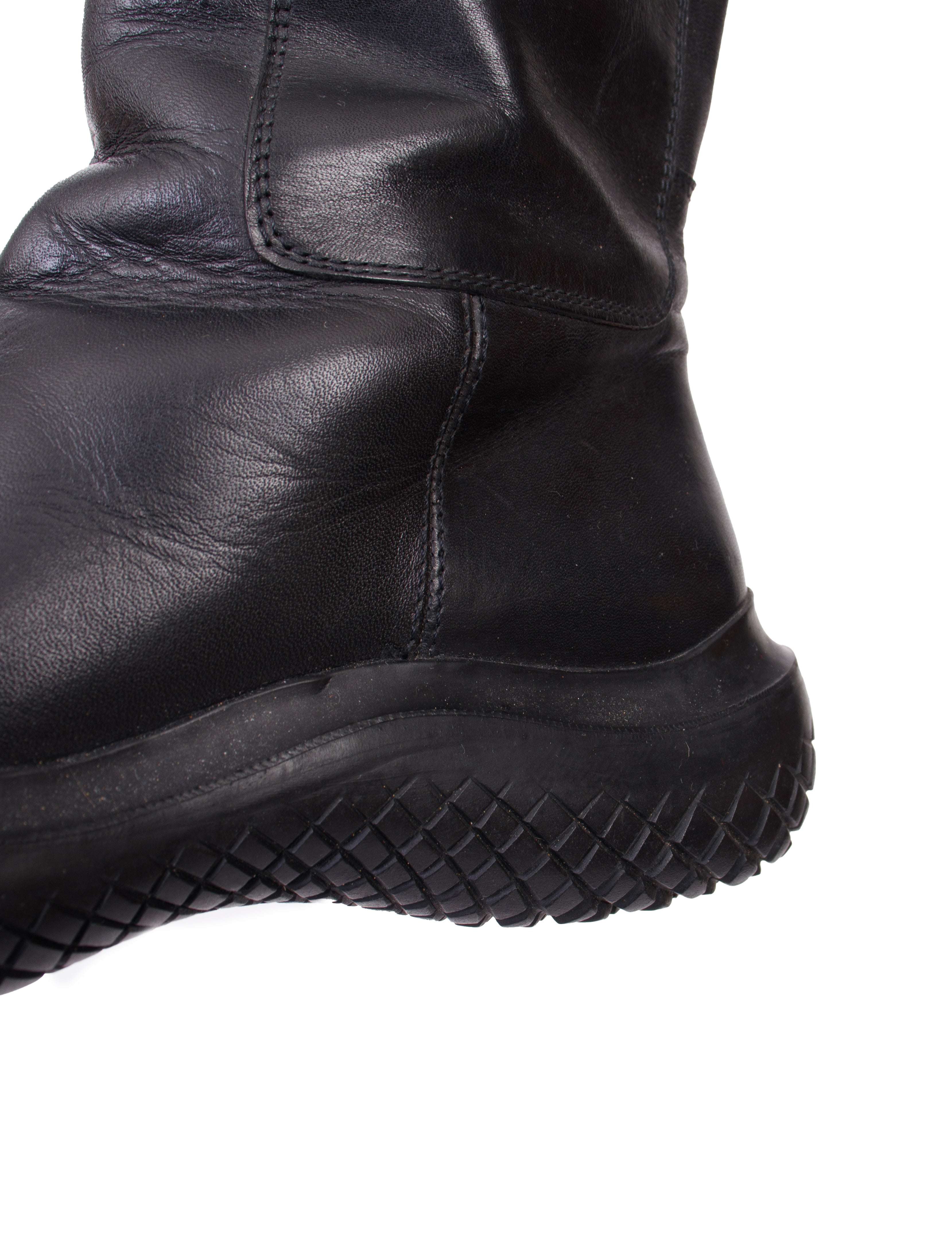 靴 99aw PRADAsports leatherboots archive F/W 1999 Prada Sport Leather Drawstring Boots* | Mercy Vintage