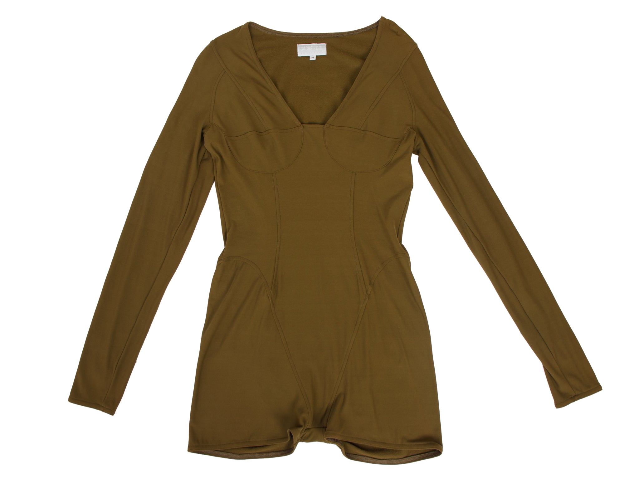 Cache-Col Corset Seamwork Bodysuit