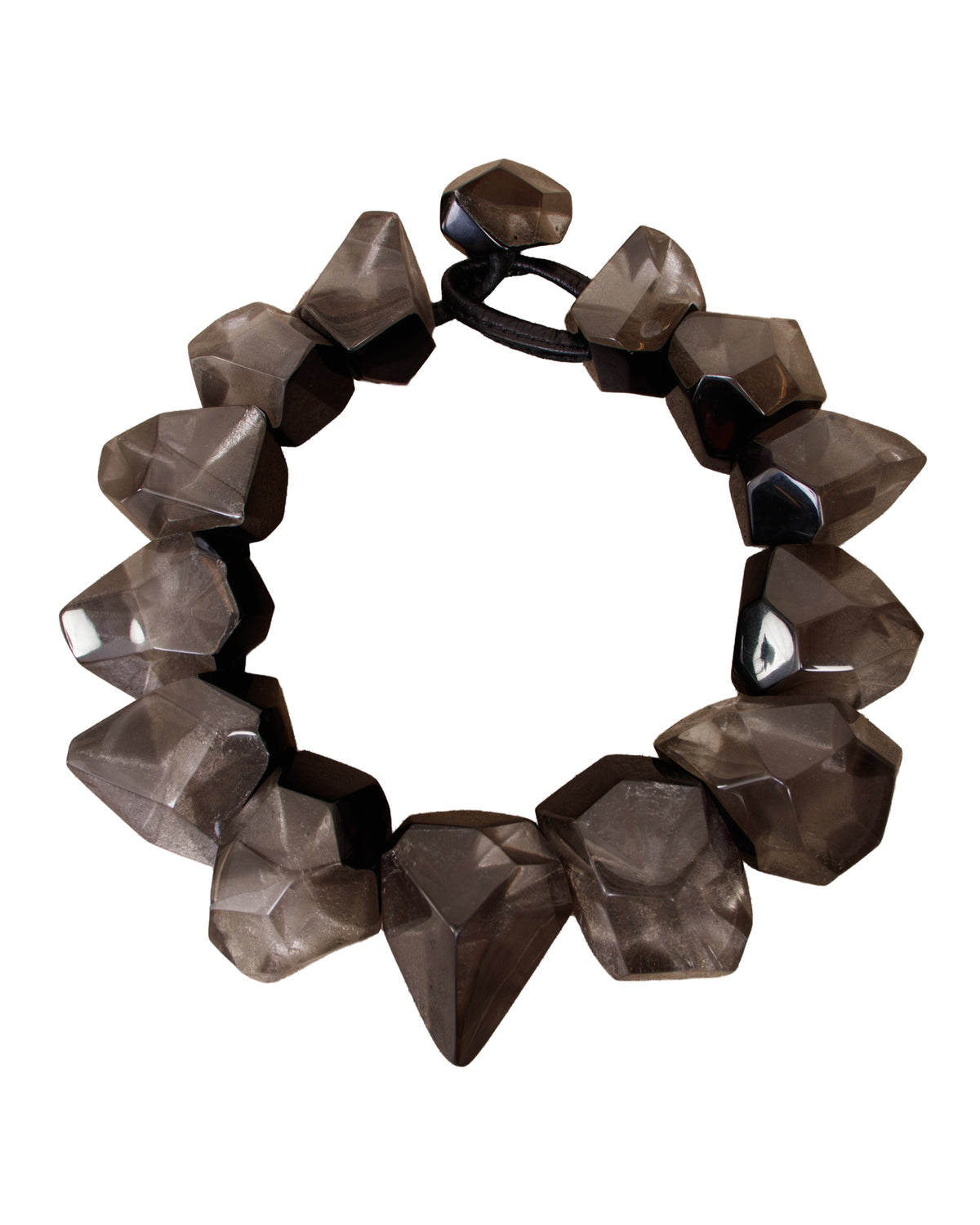 1998 Gerda Lynggaard Monies Lucite Geometric Necklace*