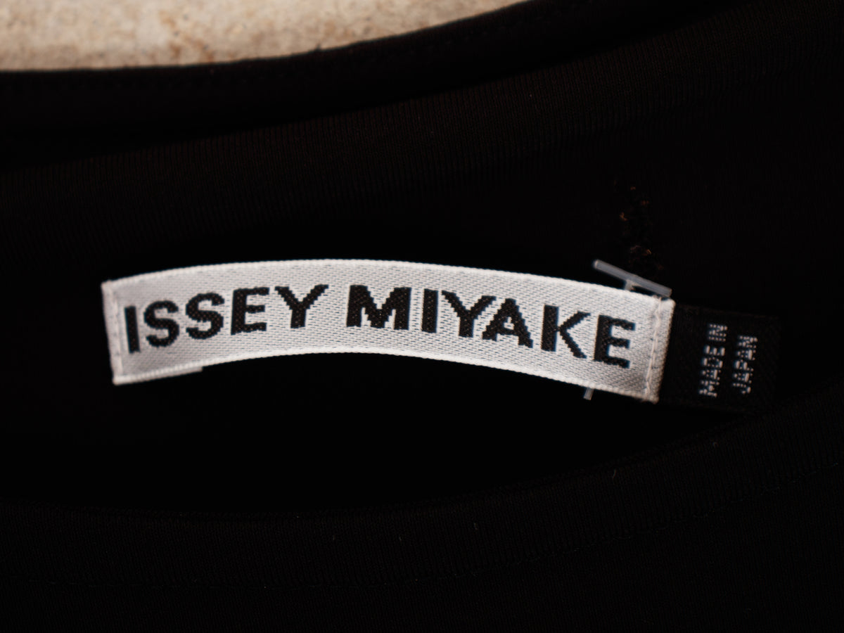 Issey Miyake Black Jersey Cocoon Dress