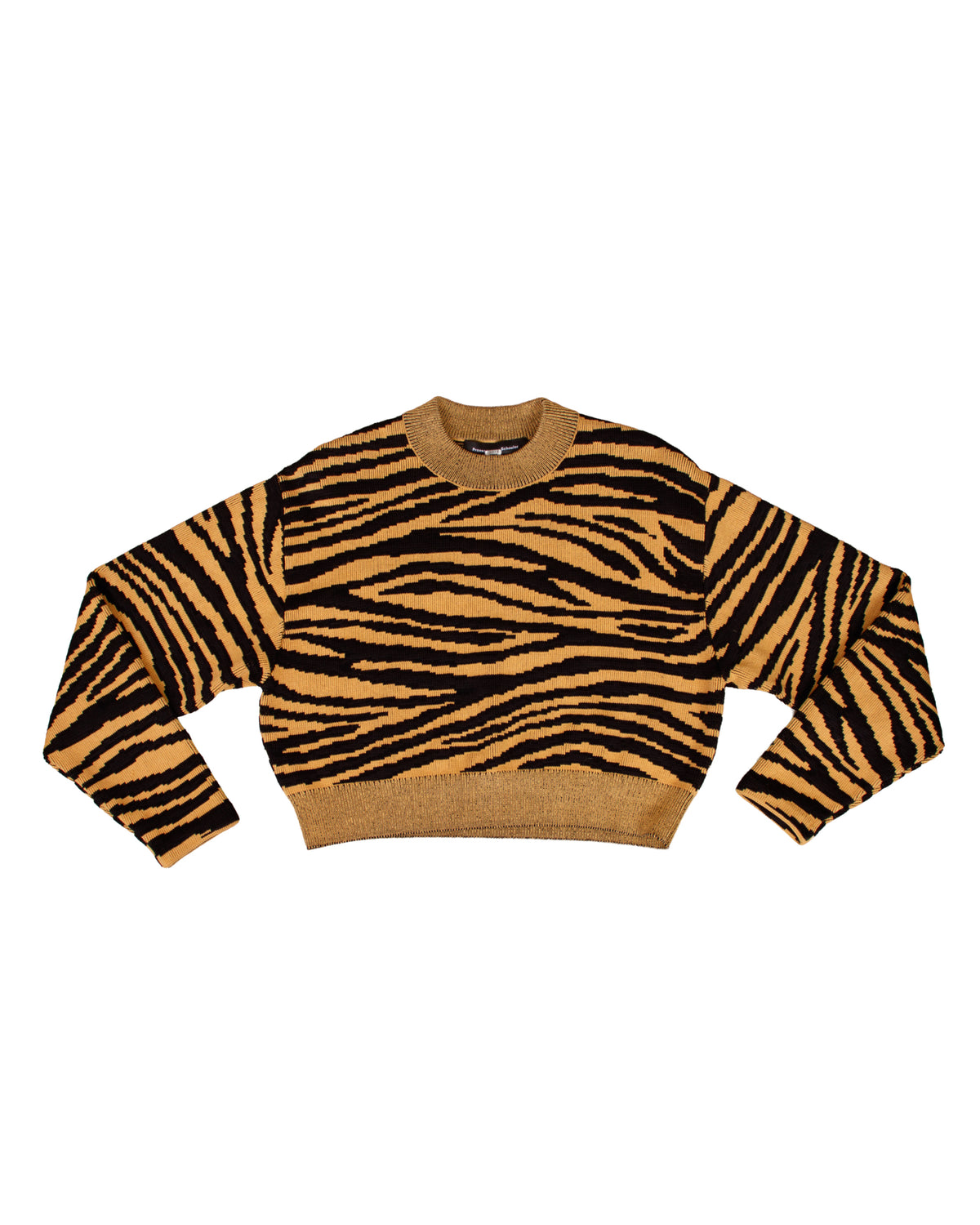 Proenza Schouler Tiger Stripe Crop Sweater