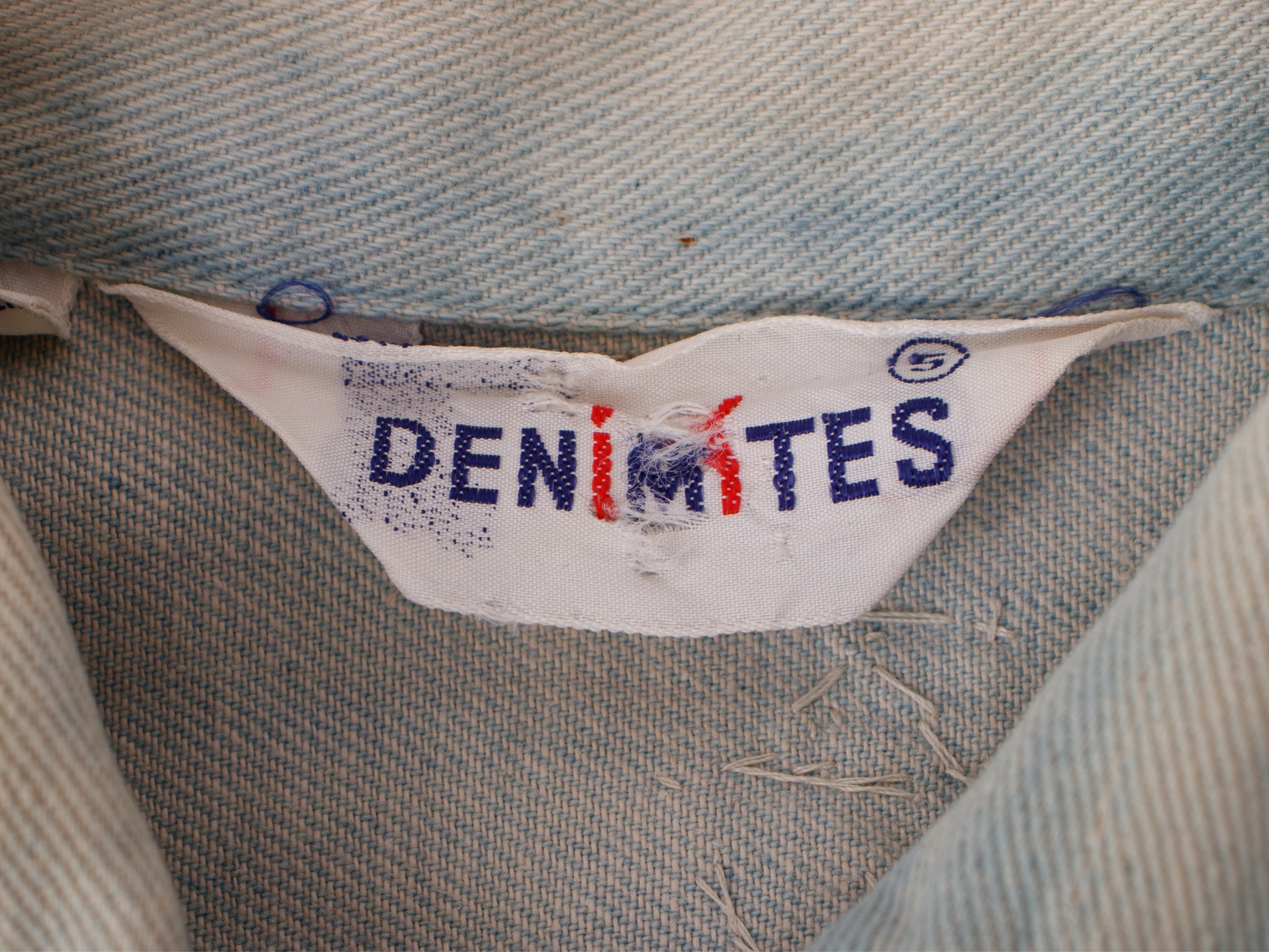 1970s Denimites Beaded Light Wash Denim Pant Set