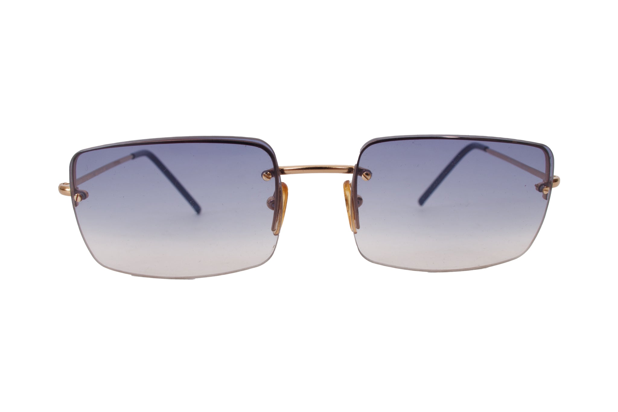Gucci Blue Ombre Rectangle Sunglasses