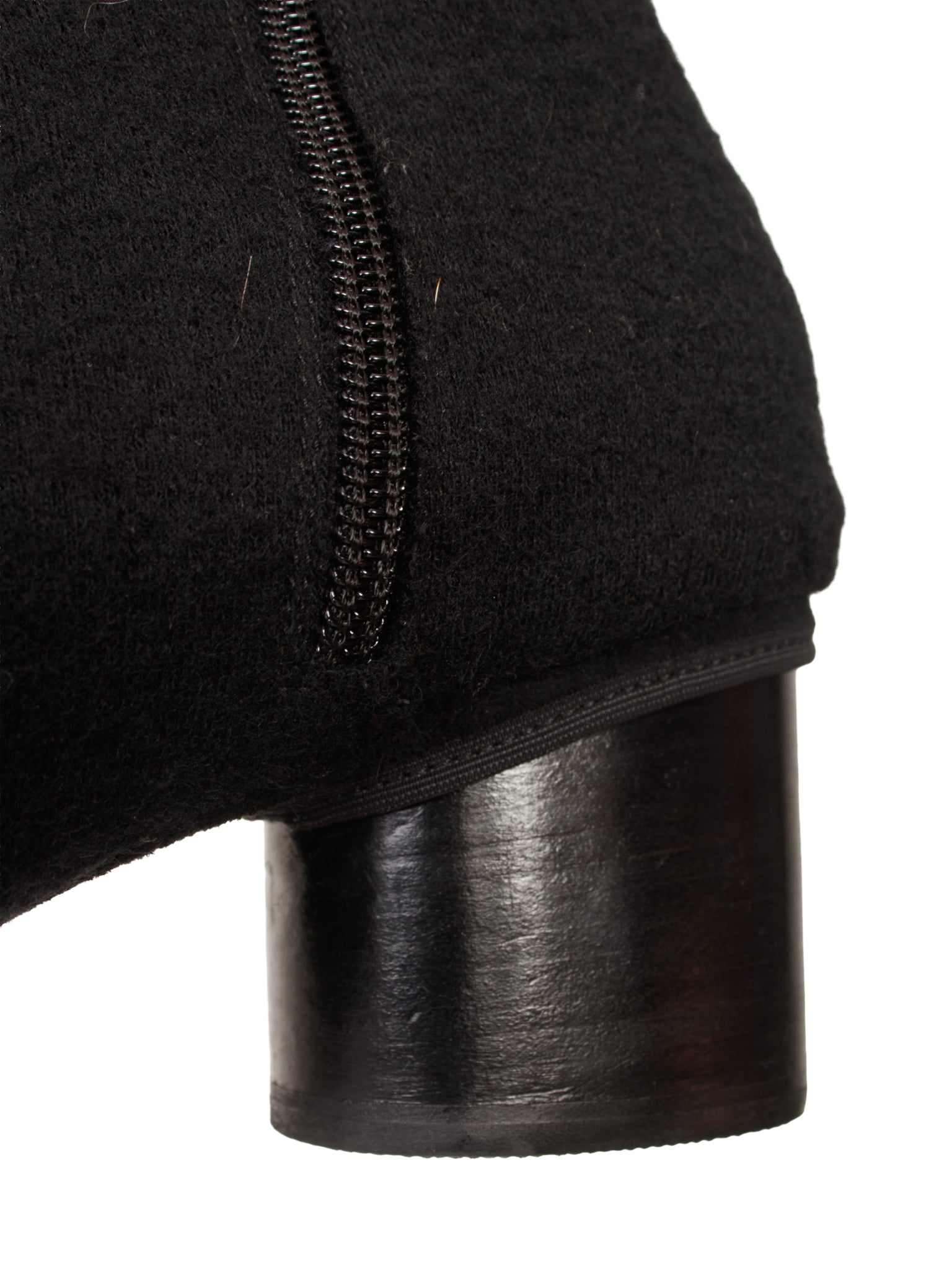 Maison Margiela Leather & Wool Spats Ankle Boots