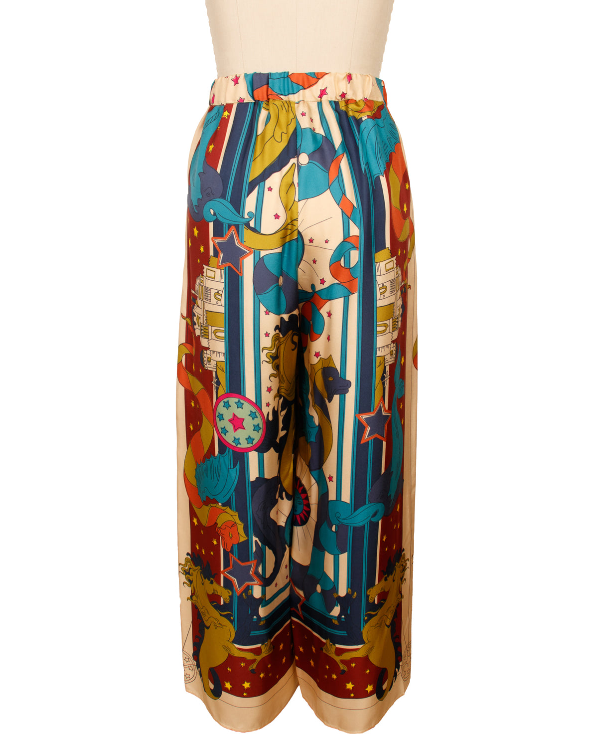 Weekend Max Mara Silk Mystical Print Pants