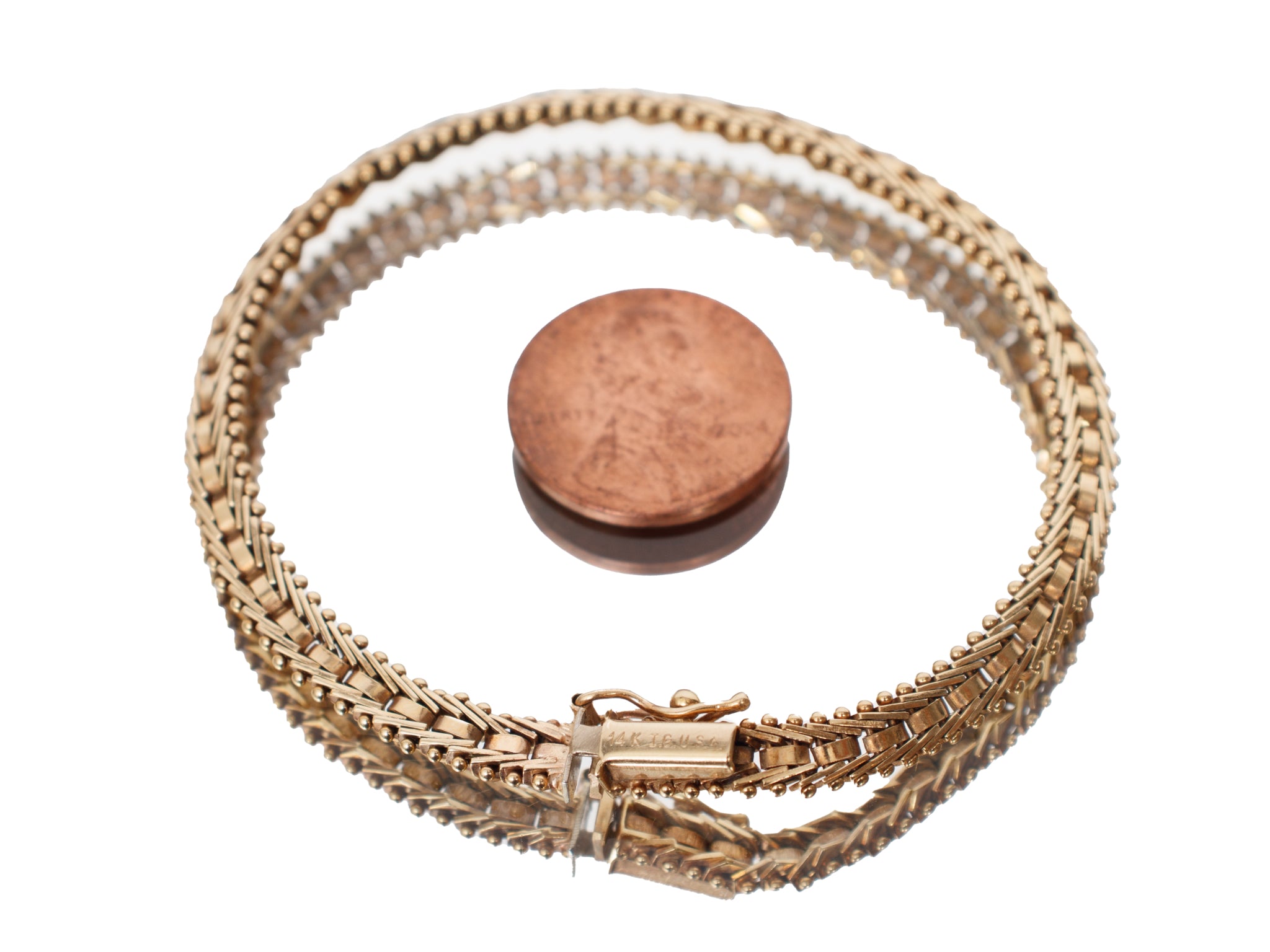 14K Gold Riccio Chain Bracelet