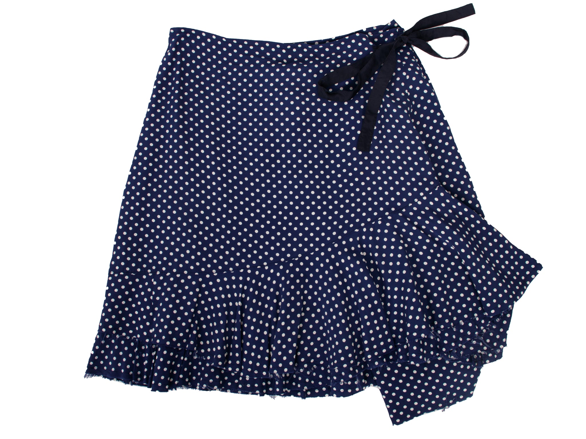 2005 Tricot Comme Des Garcons Polka Dot Wrap Skirt