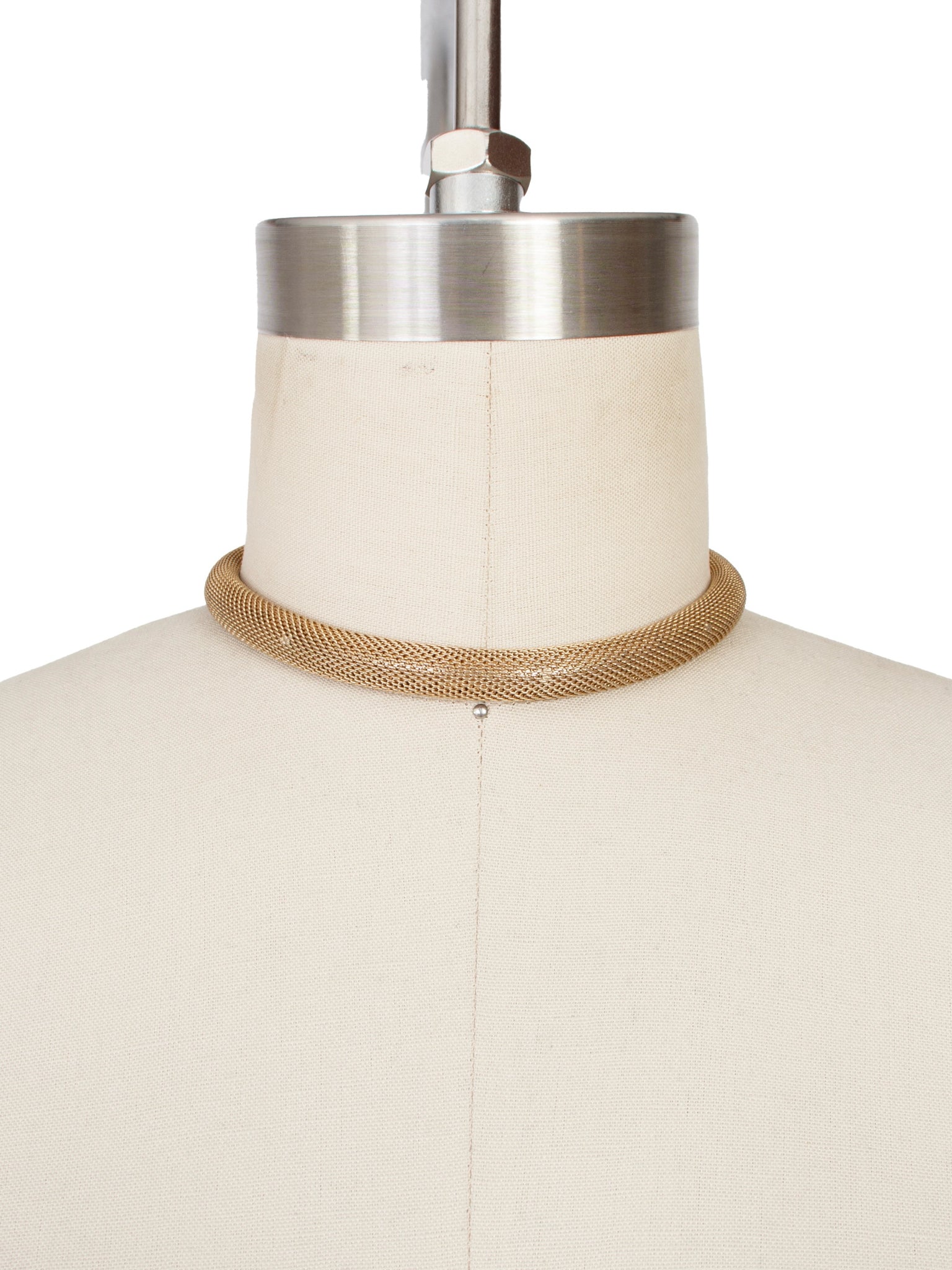 1970s Costume Mesh & Snake Chain Choker