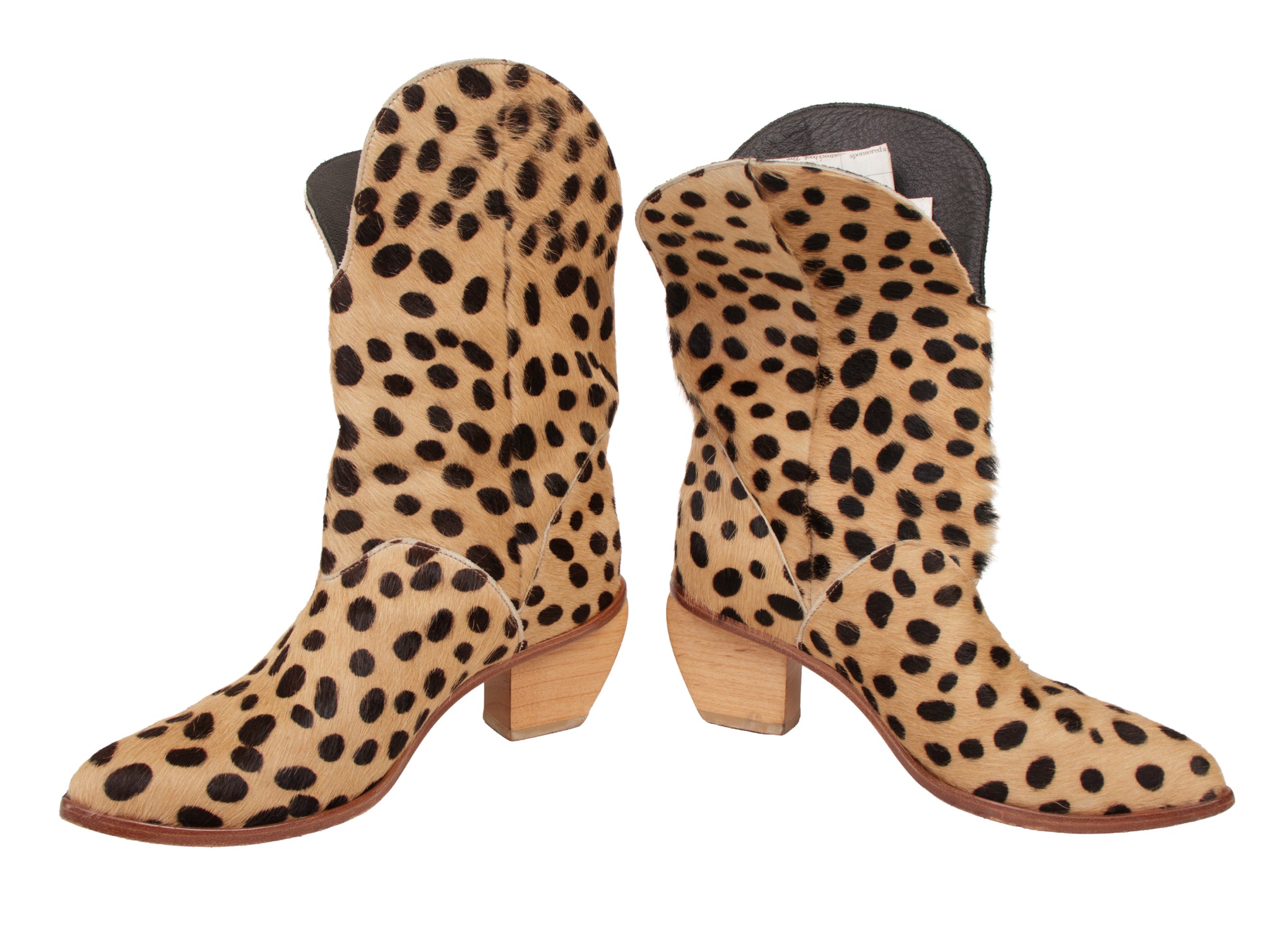 Dopp Ponyhair Cheetah Print Cowboy Boots