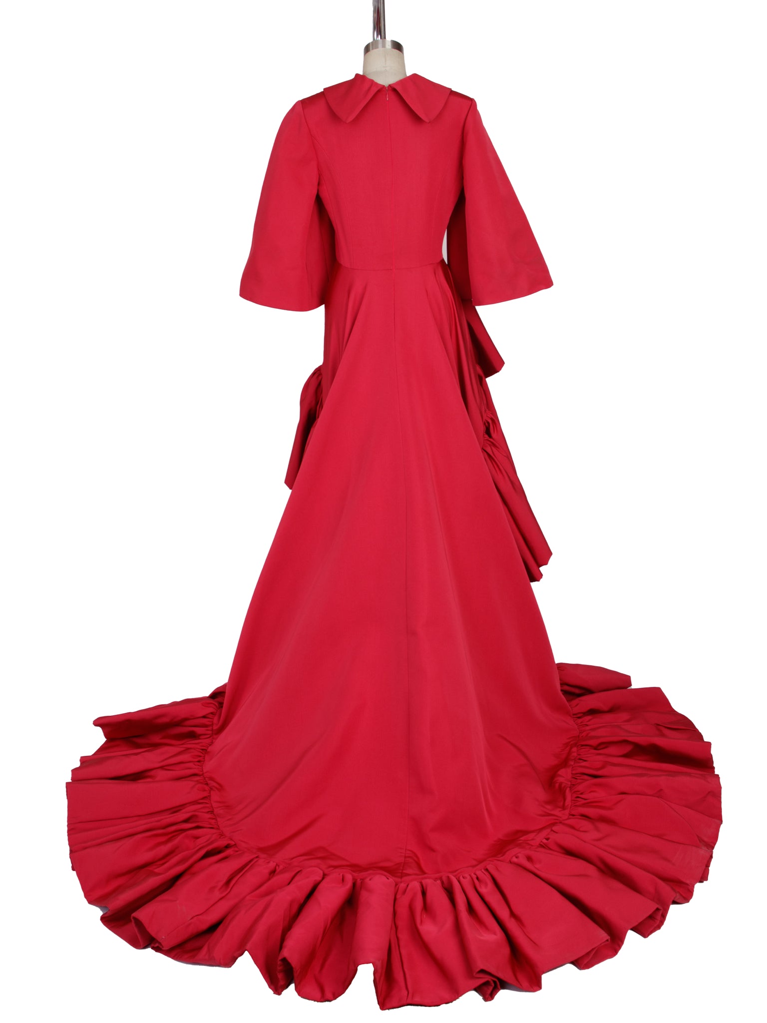 F/W 2019 Runway Christian Siriano Silk Pleated Gown