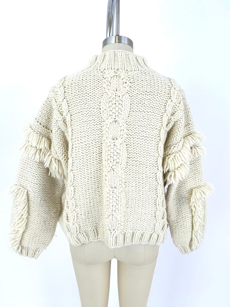 Kordal Wool Fringe Sweater
