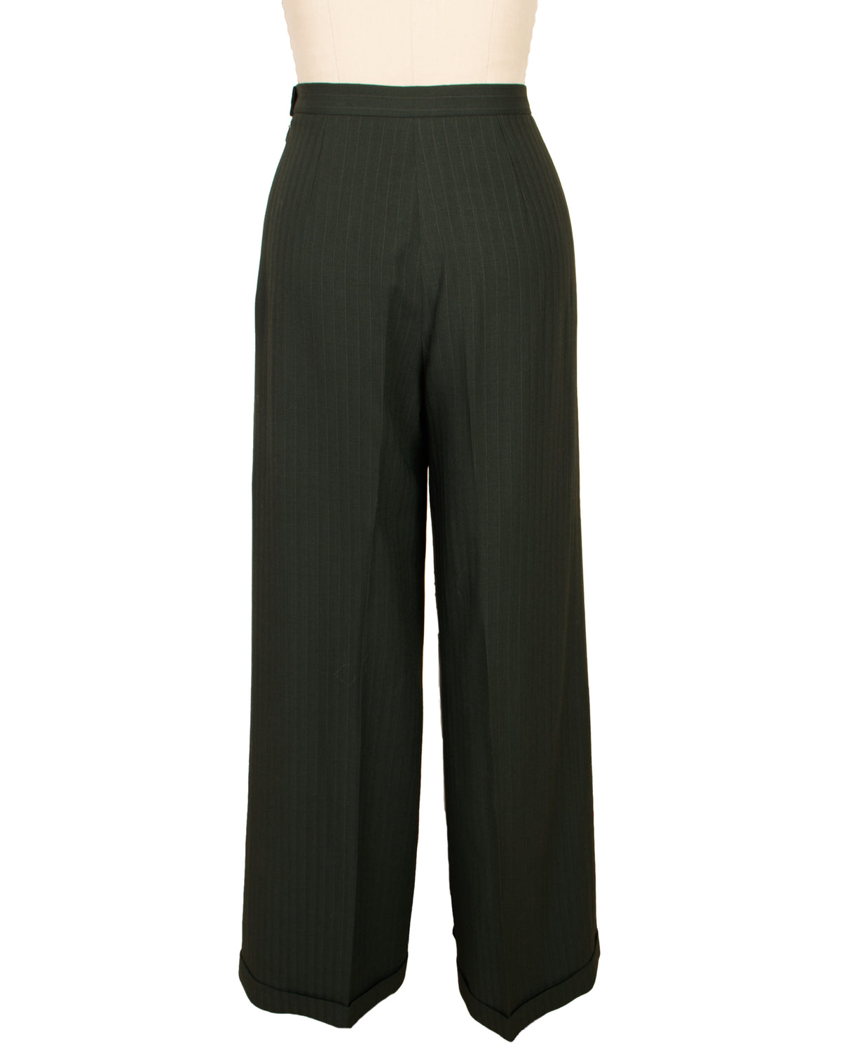 Karl Lagerfeld Wool Pinstripe Three-Piece Pantsuit