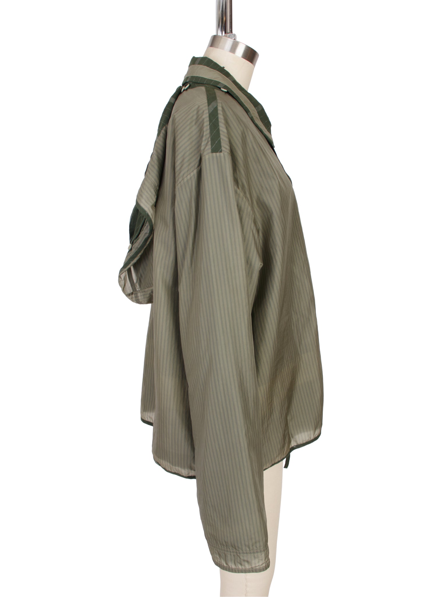 Craig Green Nylon Cotton Striped Layered Jacket