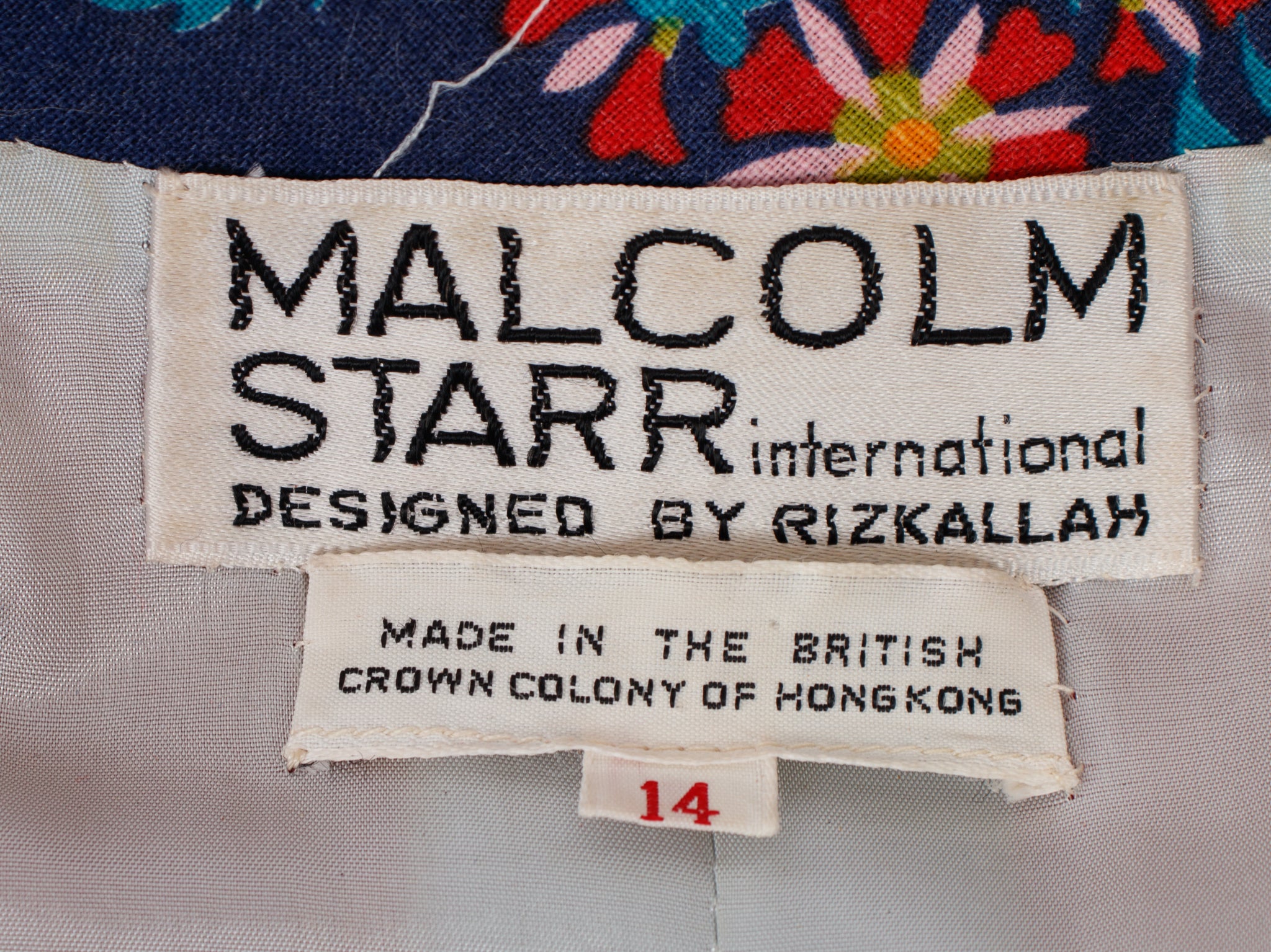 1970's Malcolm Starr Heavy Gabardine Patissmentarie Caftan