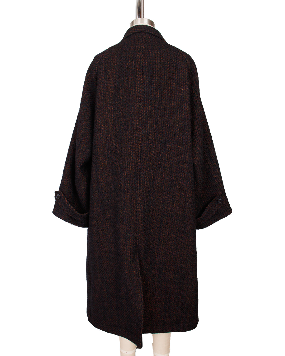 Blue Blue Wool Boucle Coat