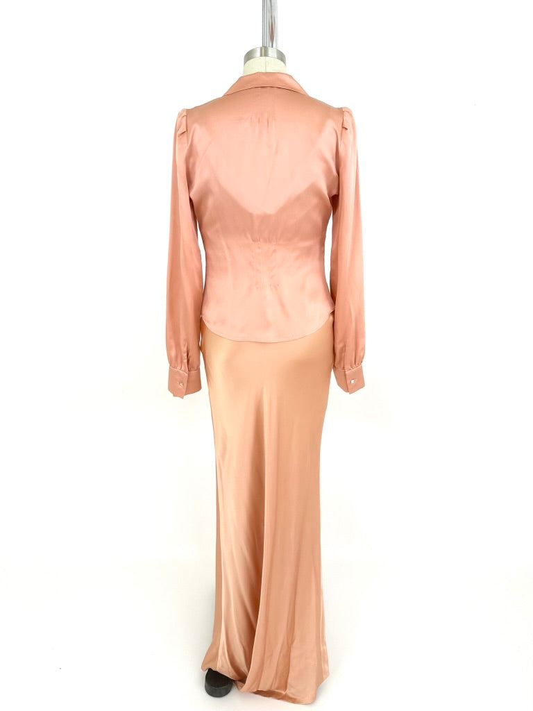 Chloé Silk Evening Gown Set*