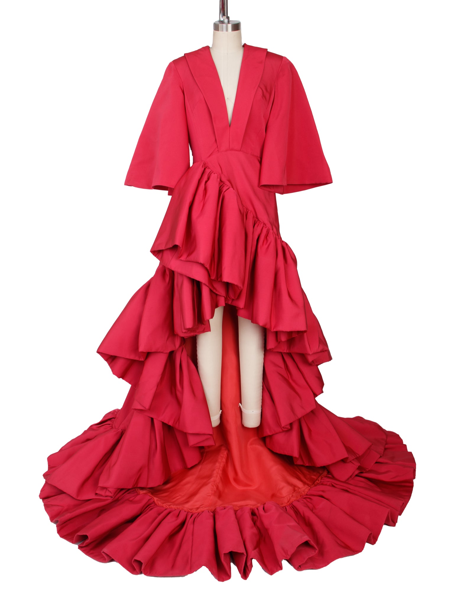 F/W 2019 Runway Christian Siriano Silk Pleated Gown