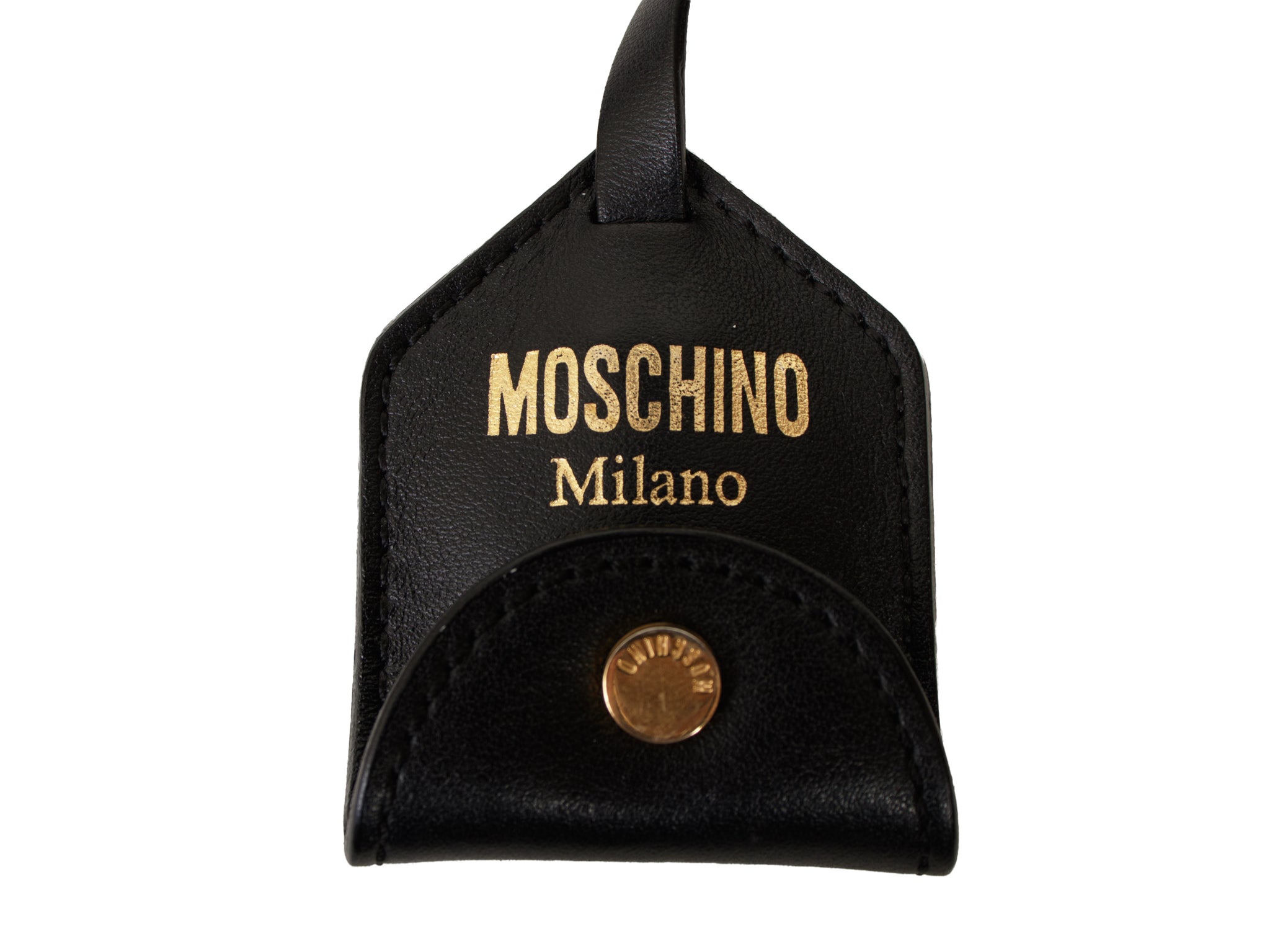 Moschino Quilted Denim Hat Crossbody Bag