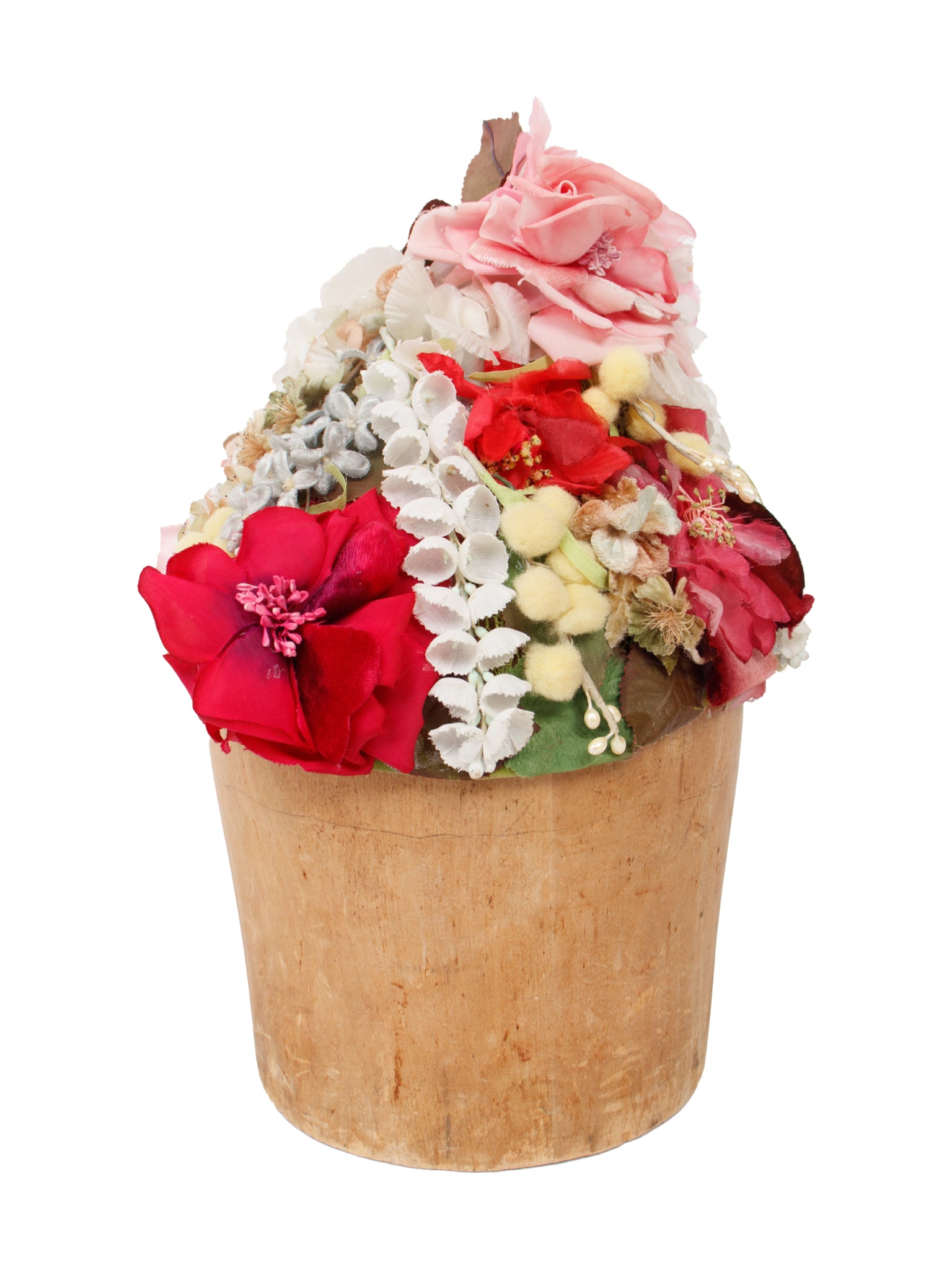 1960s Millinery Salon Lit Brothers Floral Toque Hat