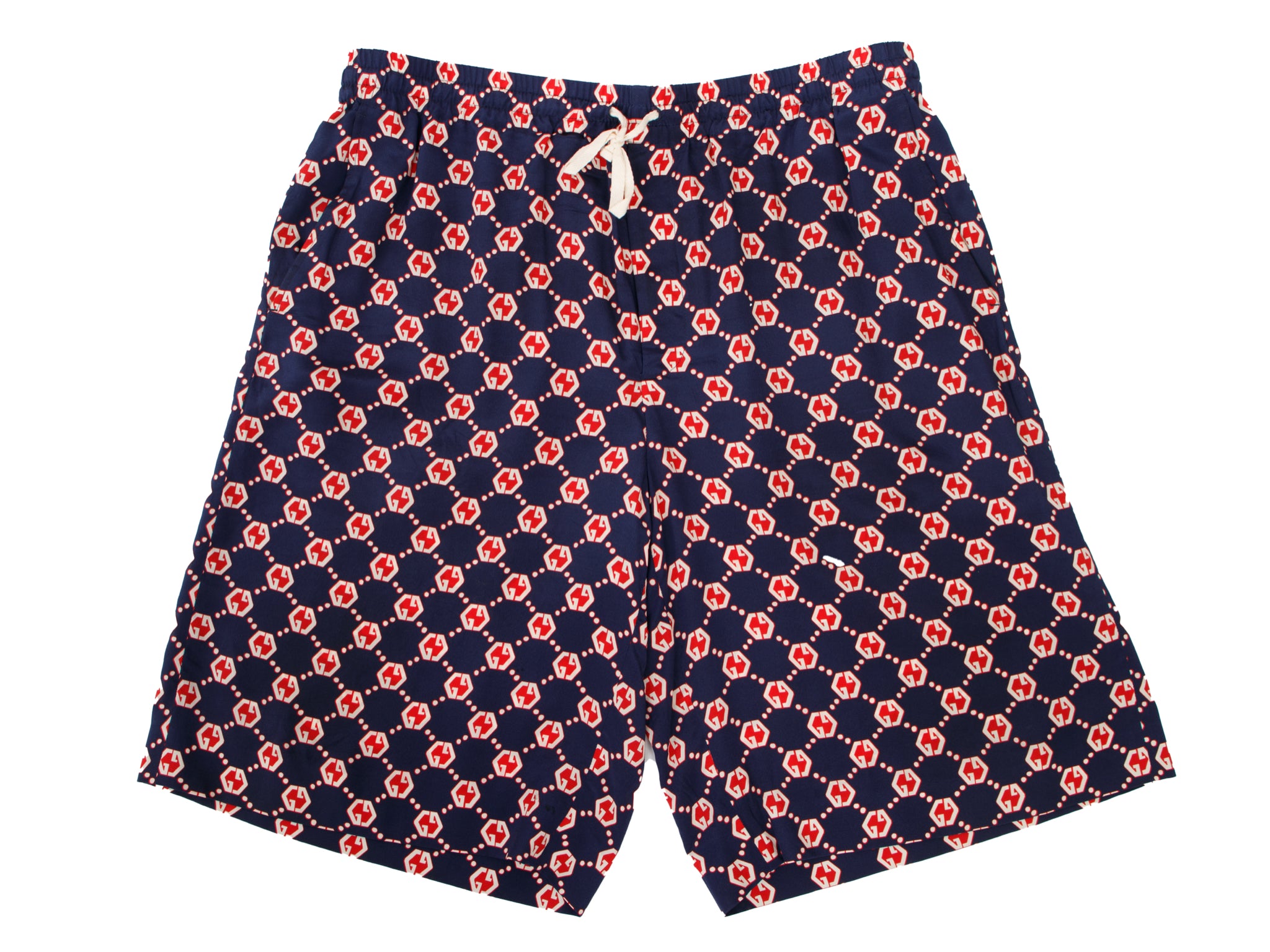 Gucci Silk GG Hexagon Print Shorts