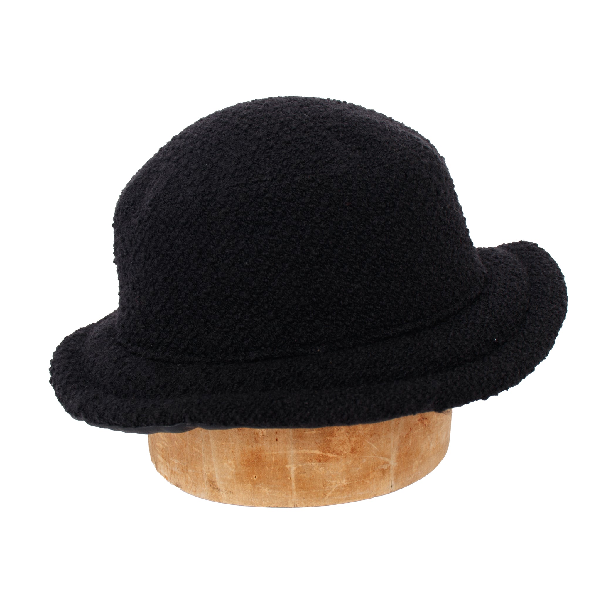 Chanel Tweed & Leather Bucket Hat