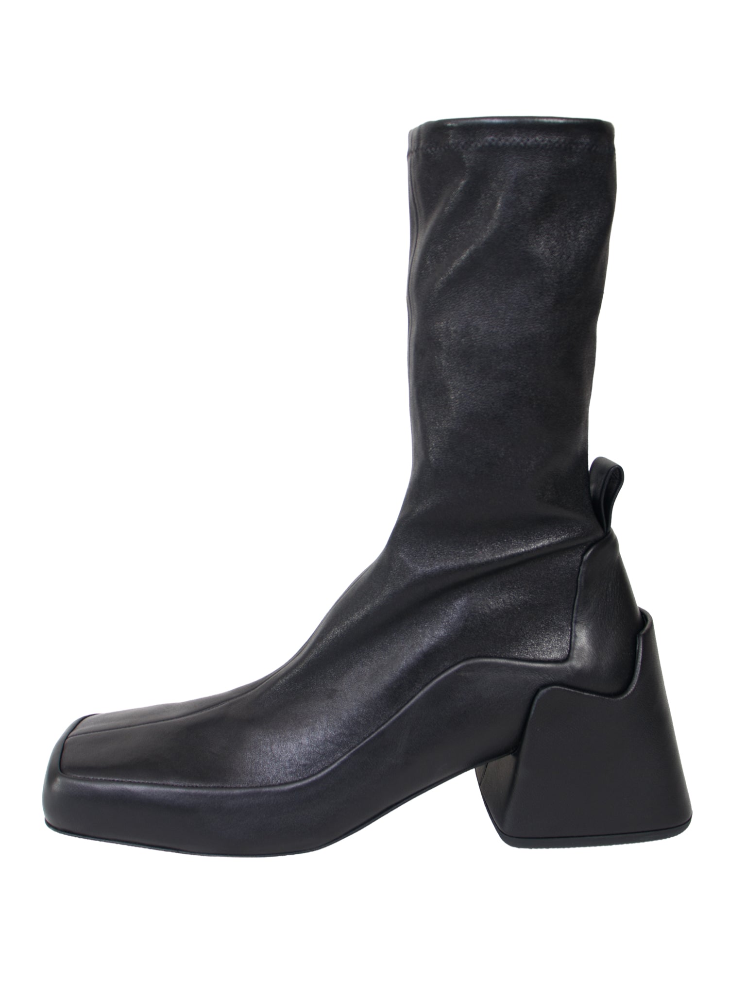 Jil Sander Sculptural Block Heel Boots