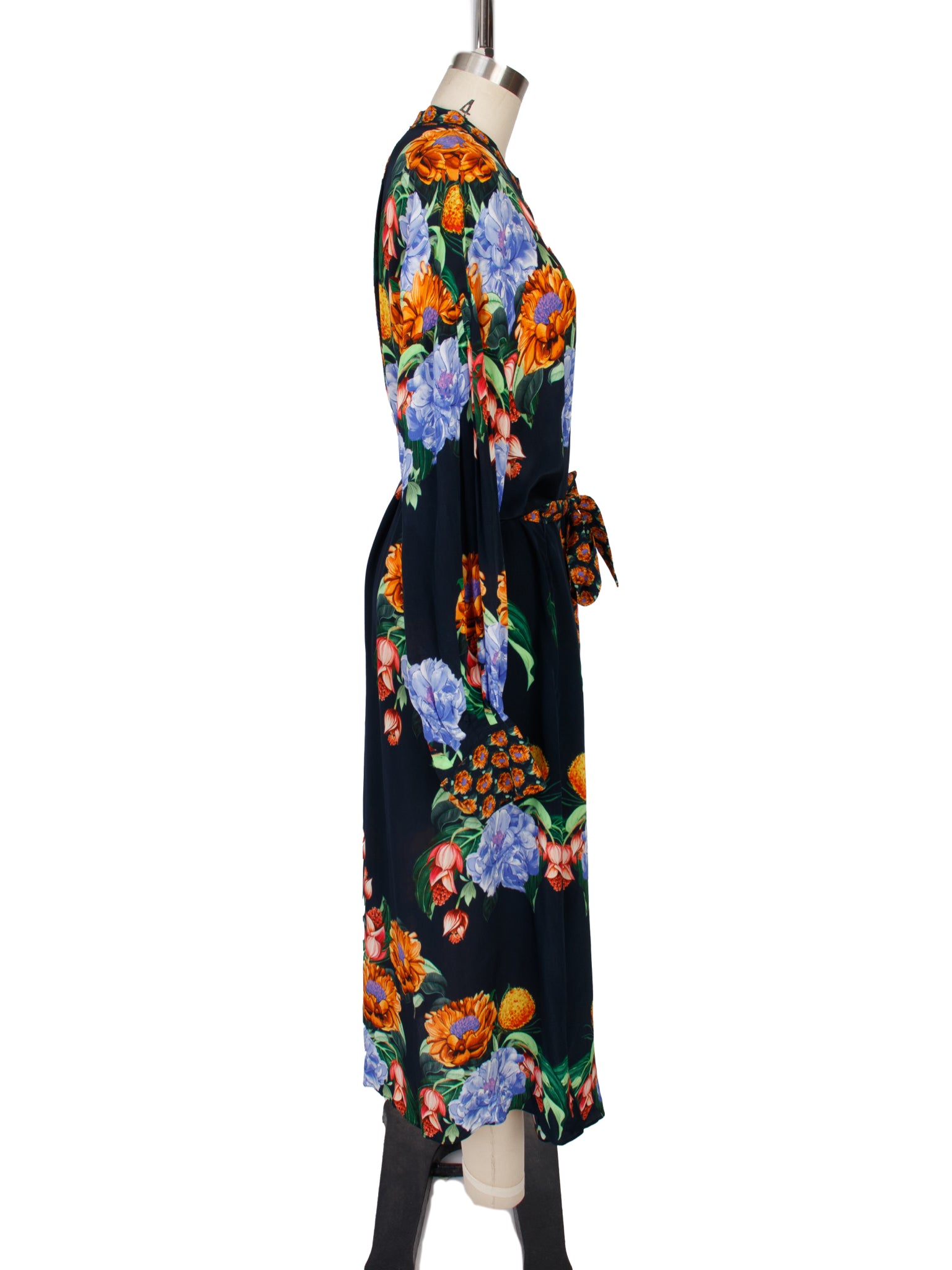 Borgo De Nor Camilla Floral Crepe de Chine Dress