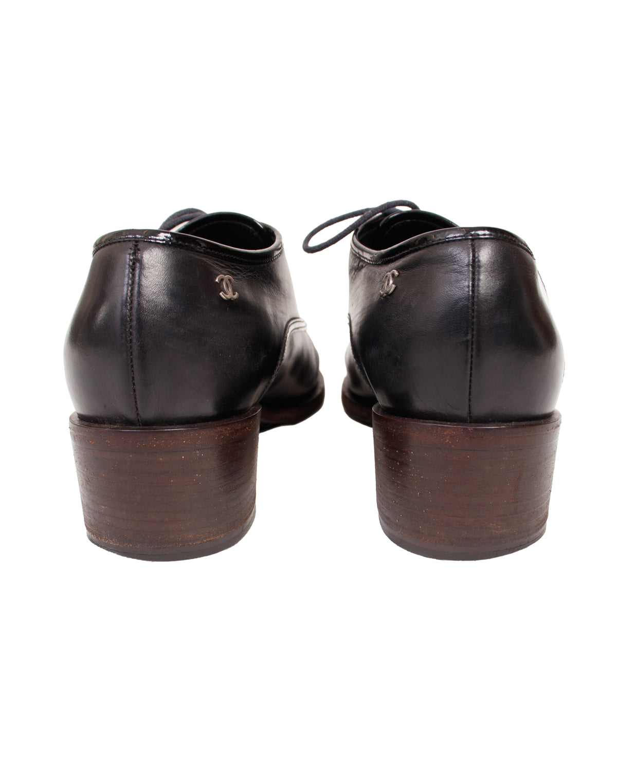 Chanel CC Pointed Toe Oxfords