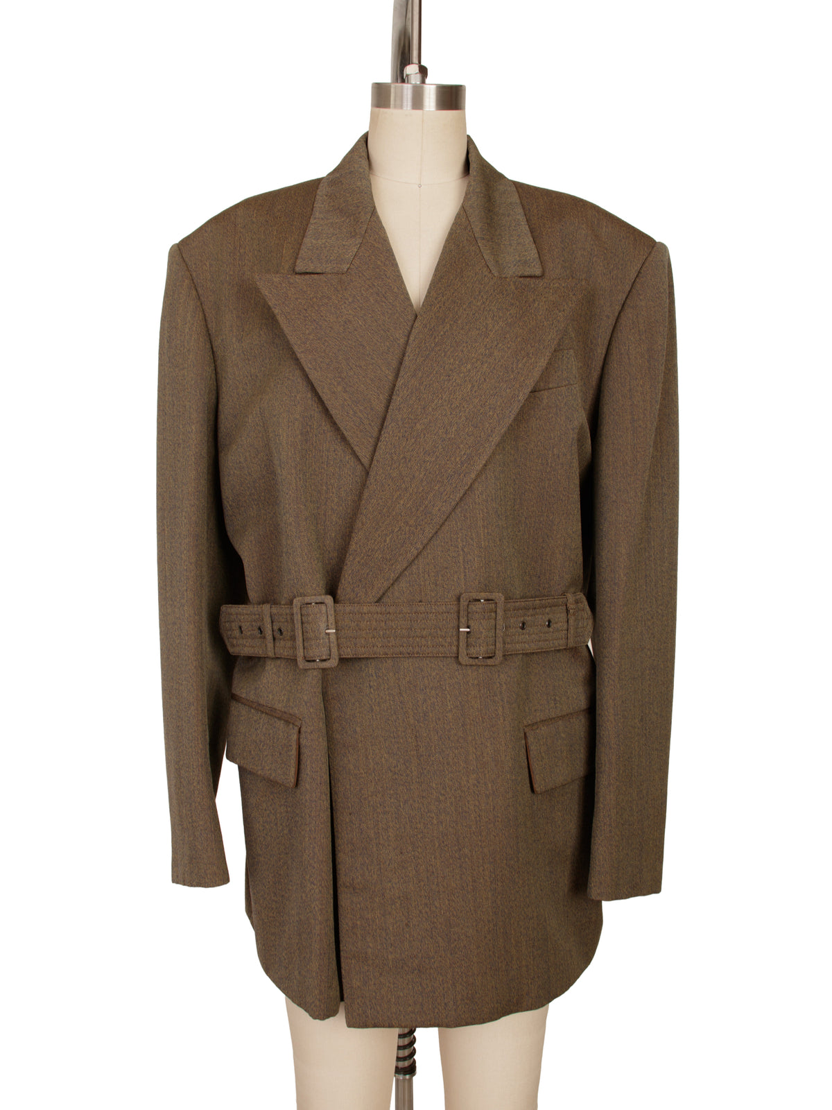 Jean Paul Gaultier Wool Belted Blazer