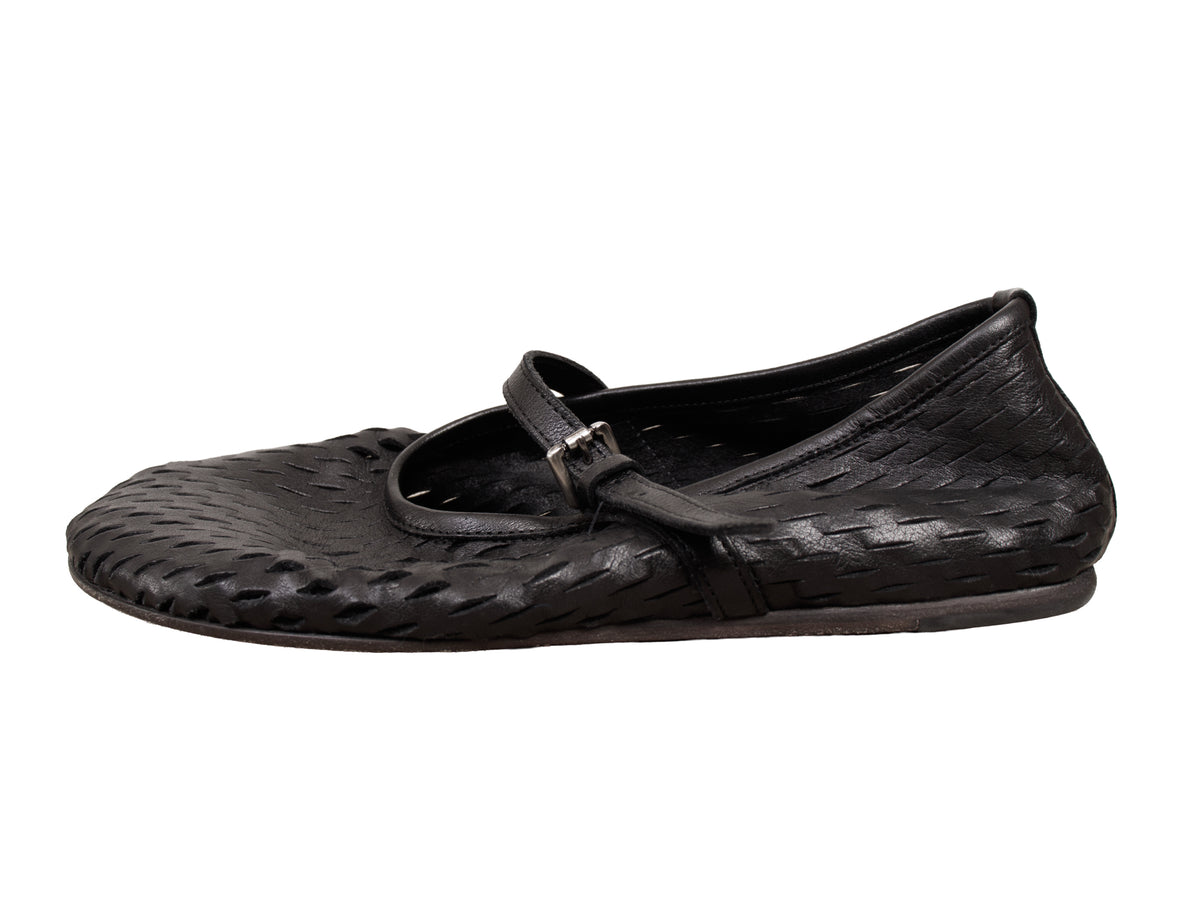 Pantanetti Perforated Mary Jane Flats