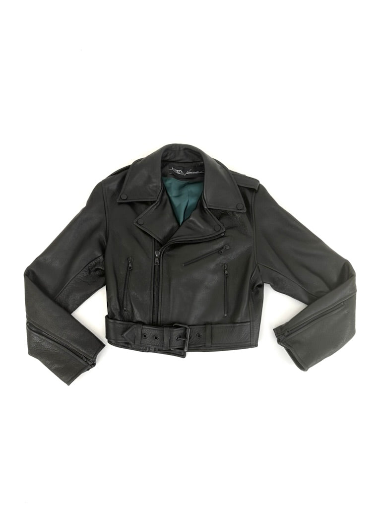By The Namesake Maud Leather Moto Jacket*