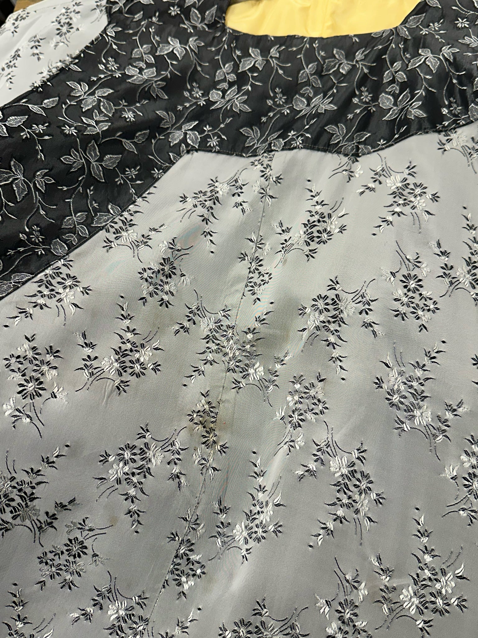 Silk Floral Embroidered Robe