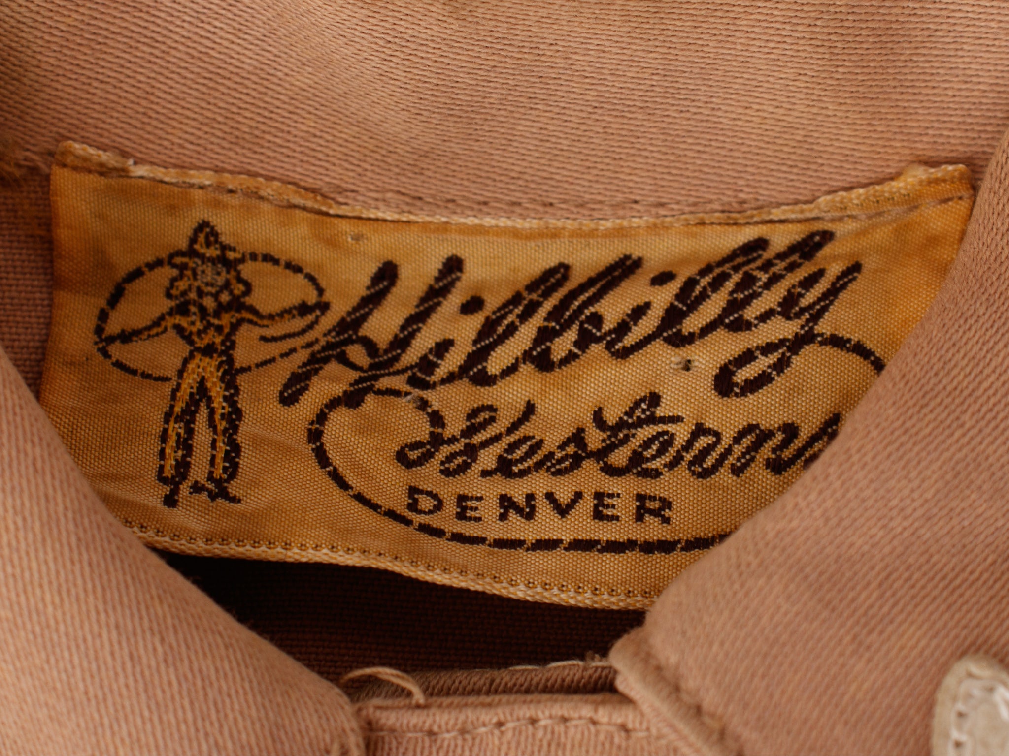 1940s Hillbilly Westerns Denver Gabardine & Leather Fringe Skirt Set