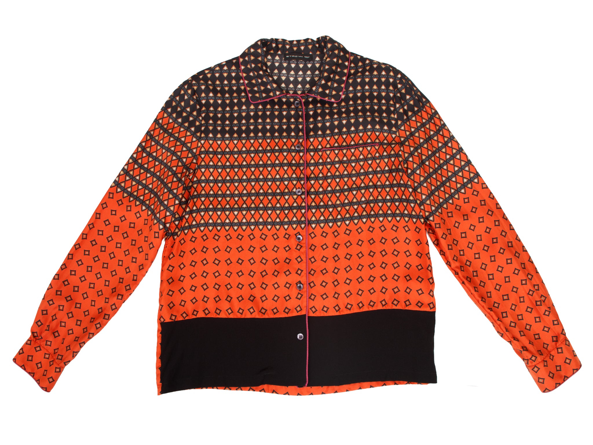 Etro Silk Geometric Print Shirt