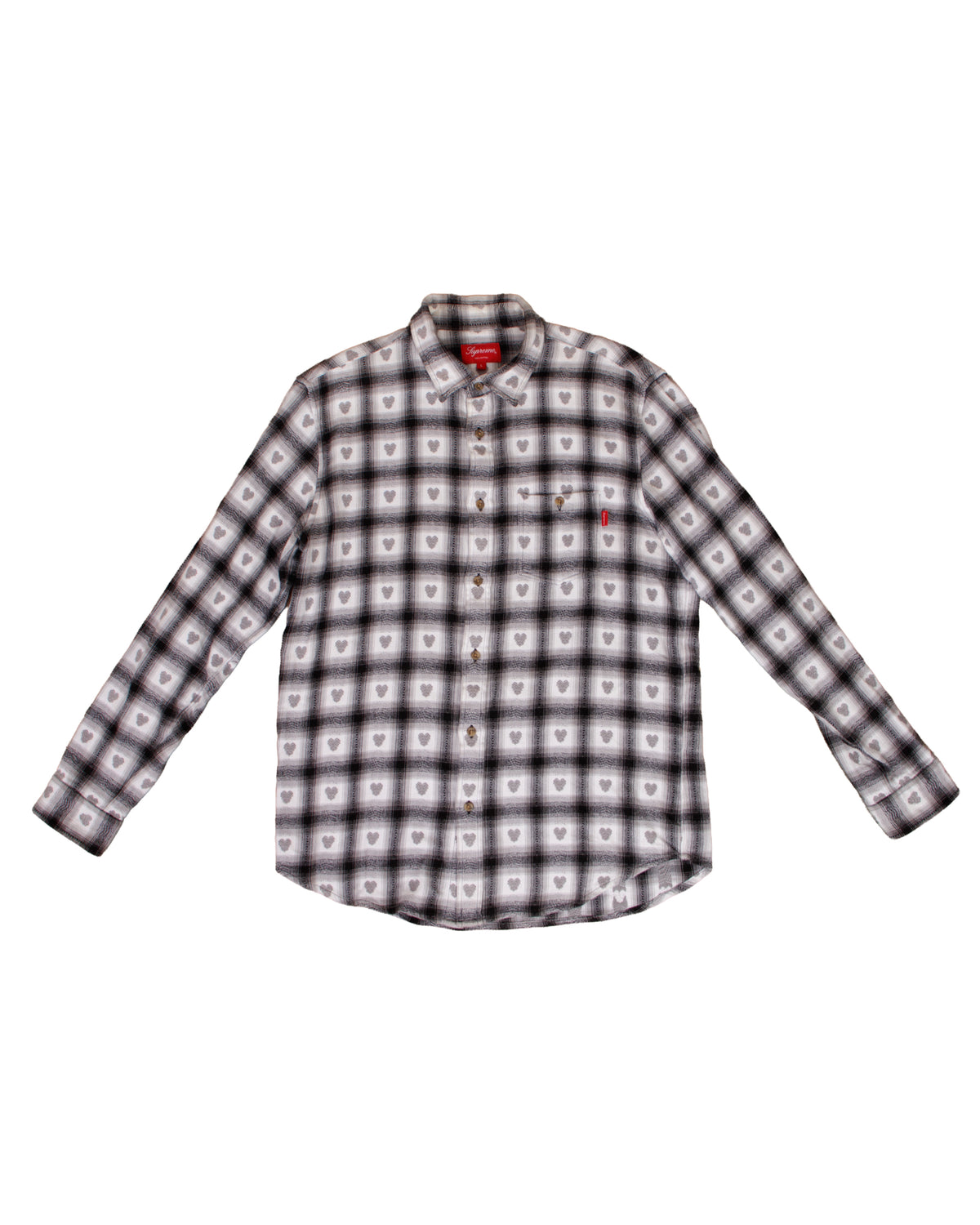 SS 2016 Supreme Heart Flannel Shirt