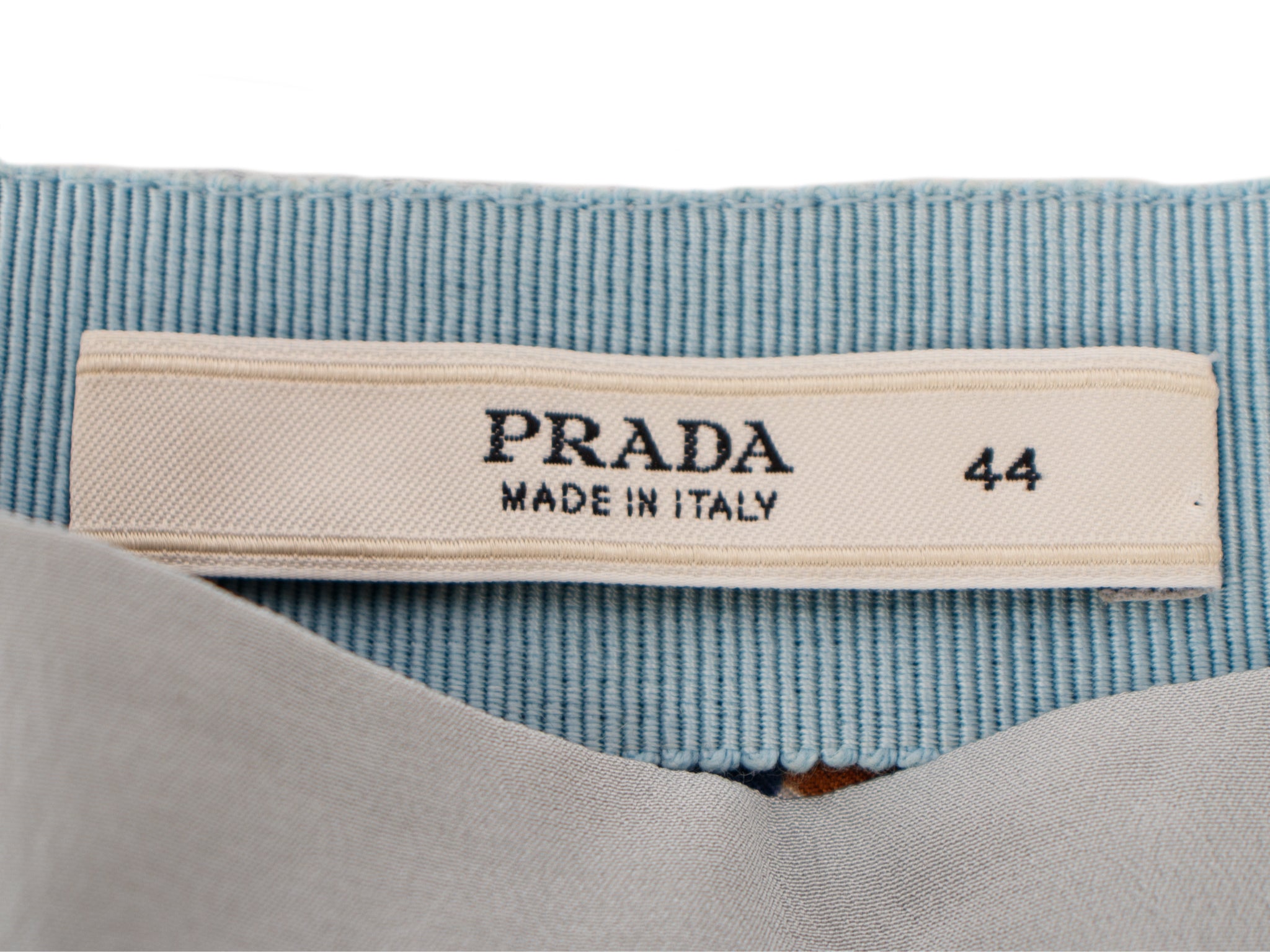 Prada Geometric Print Pleated Skirt