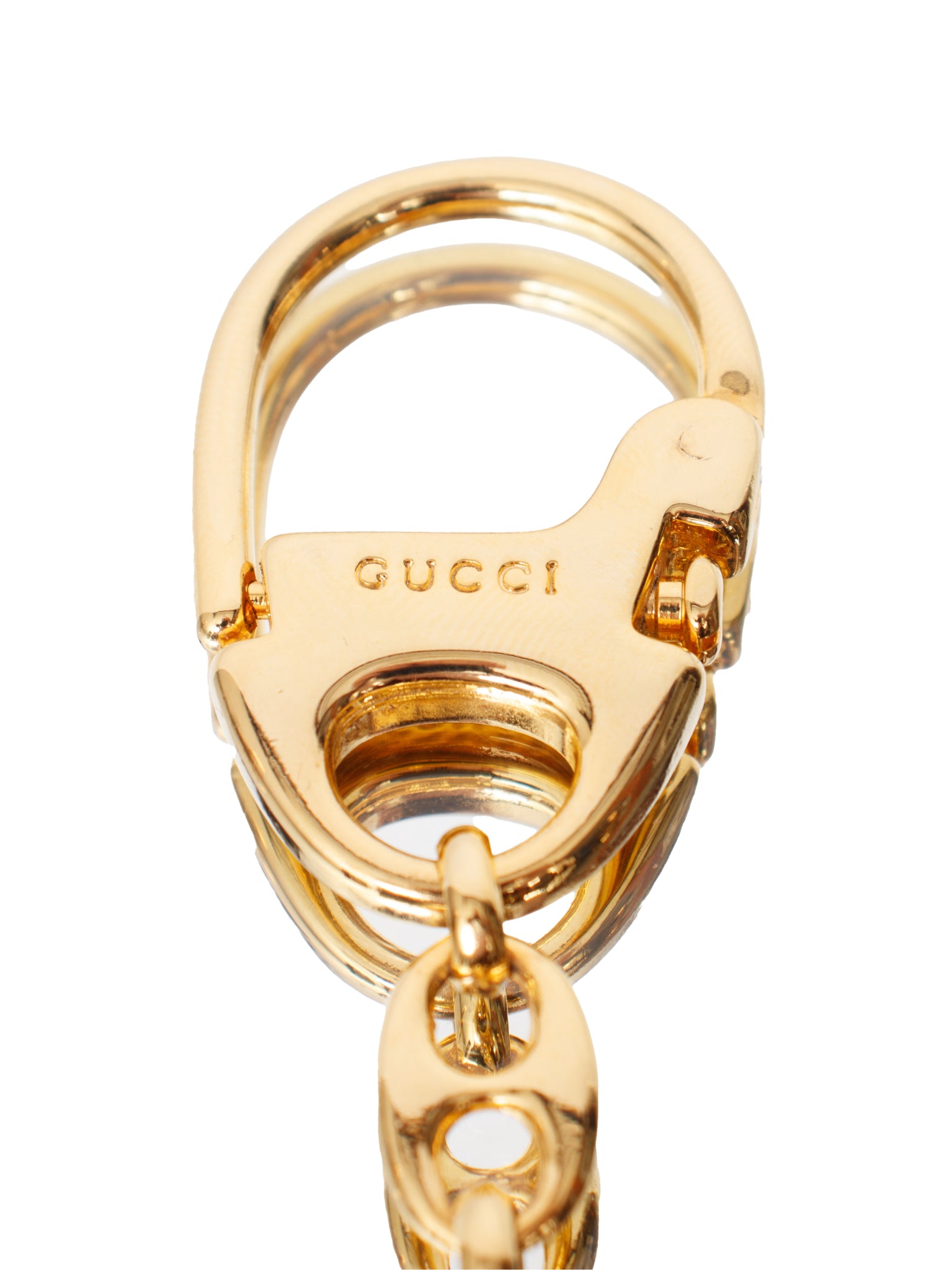 Gucci GG Logo Mariner Chain Bag Charm