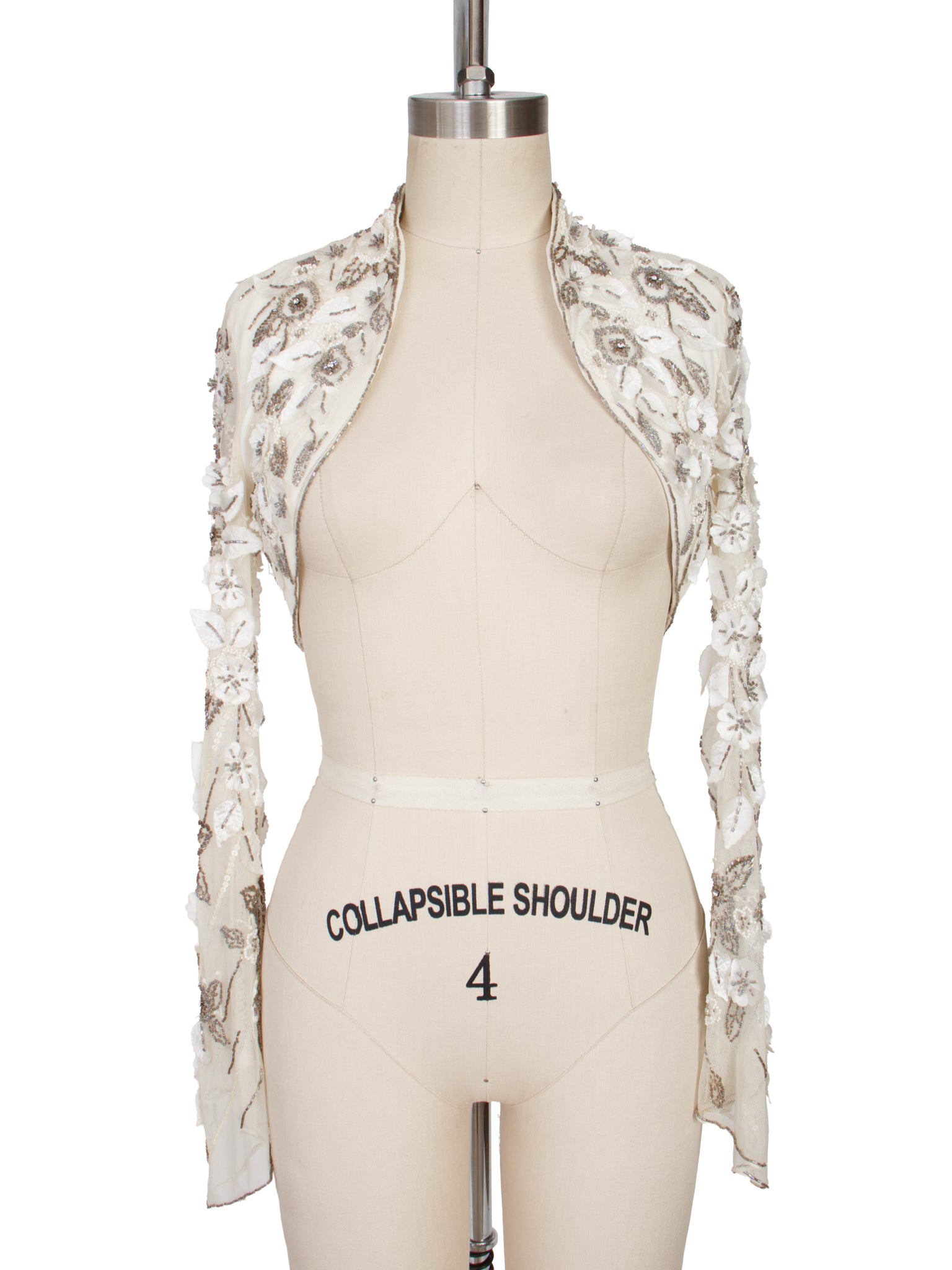 Tulle Beaded Applique Bolero