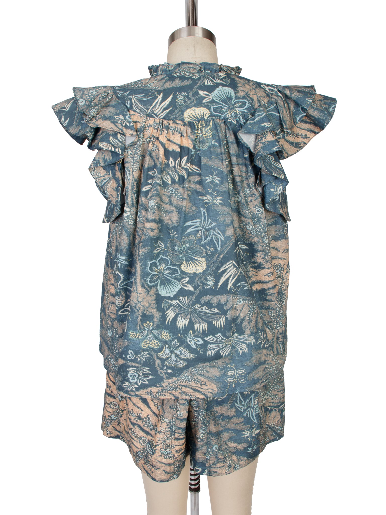 Ulla Johnson Lei Floral Ruffle Top
