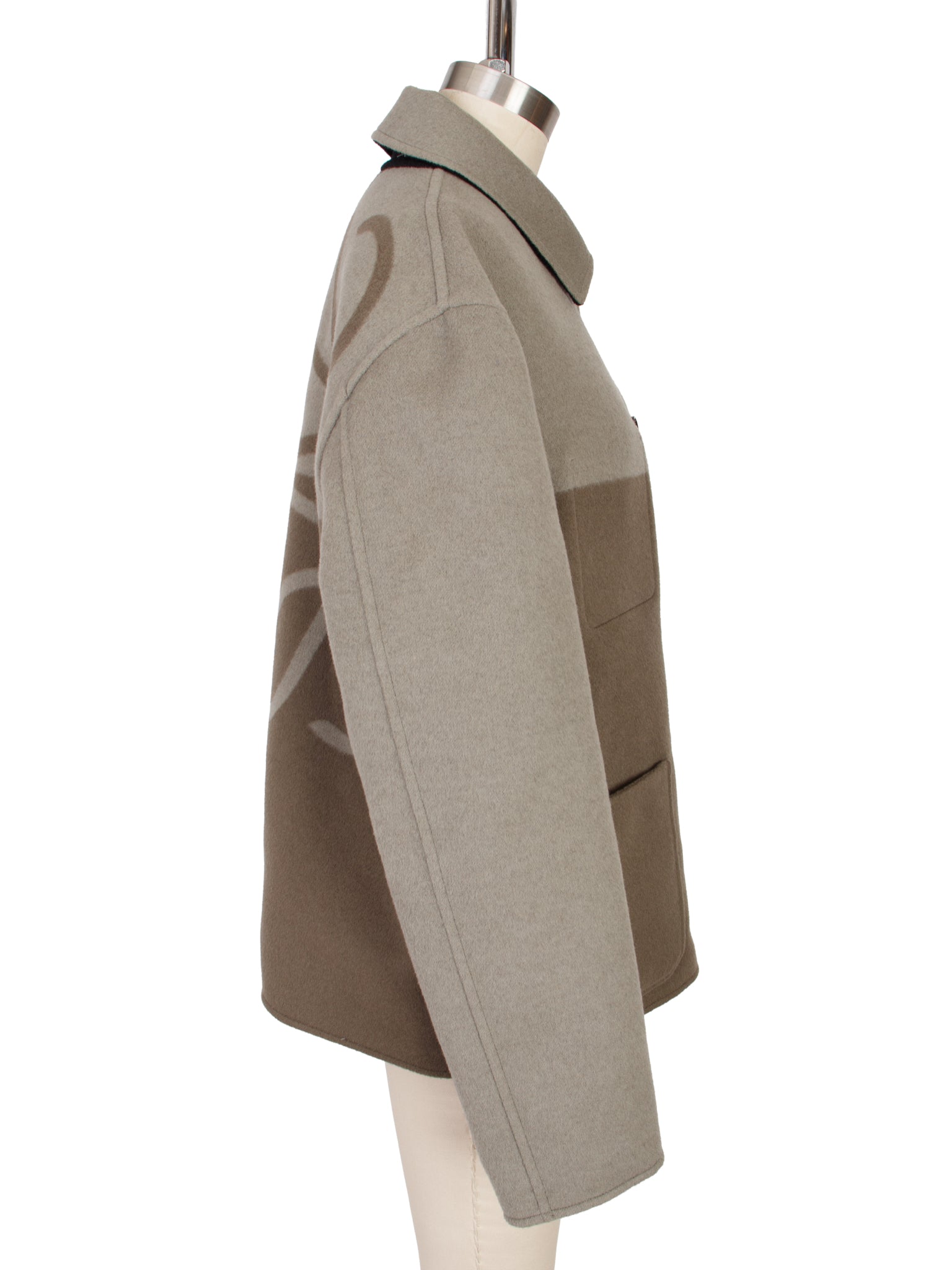 Loewe Wool Cashmere Reversible Anagram Fleece Jacket