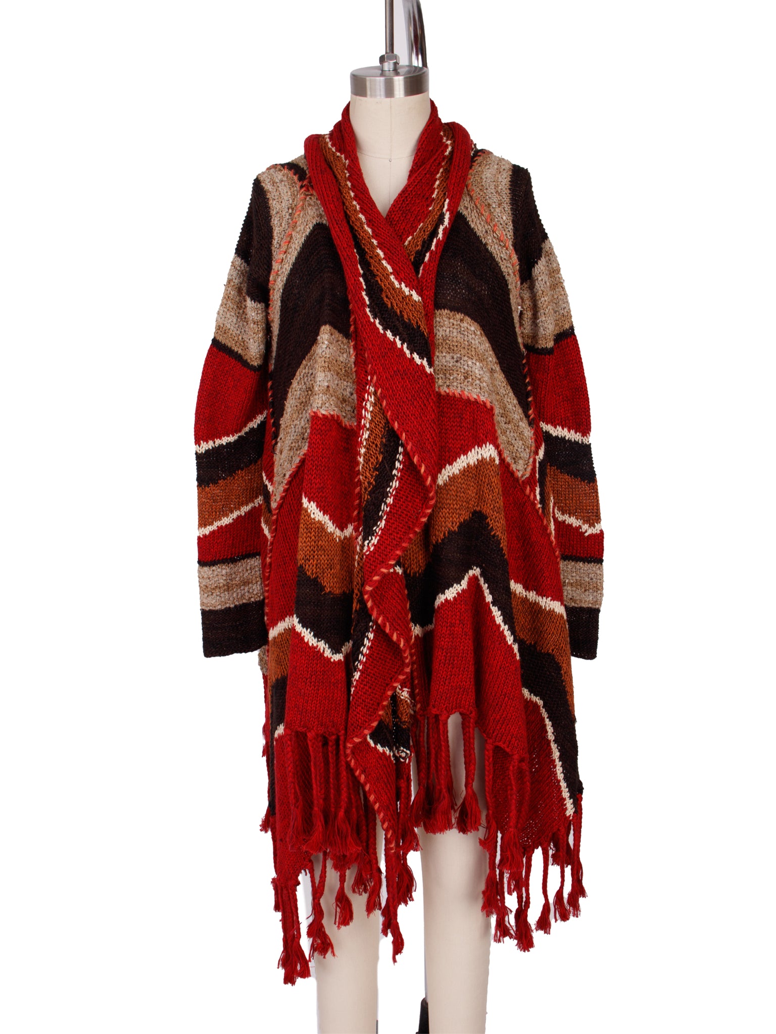 Ralph Lauren Fringe Asymmetrical Cardigan