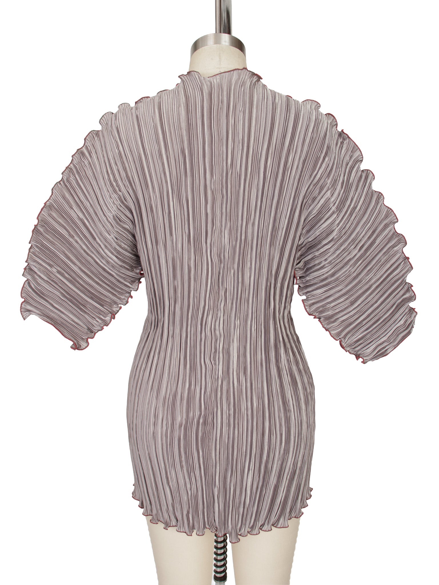 Ellen Hauptli Plisse Lettuce Hem Top