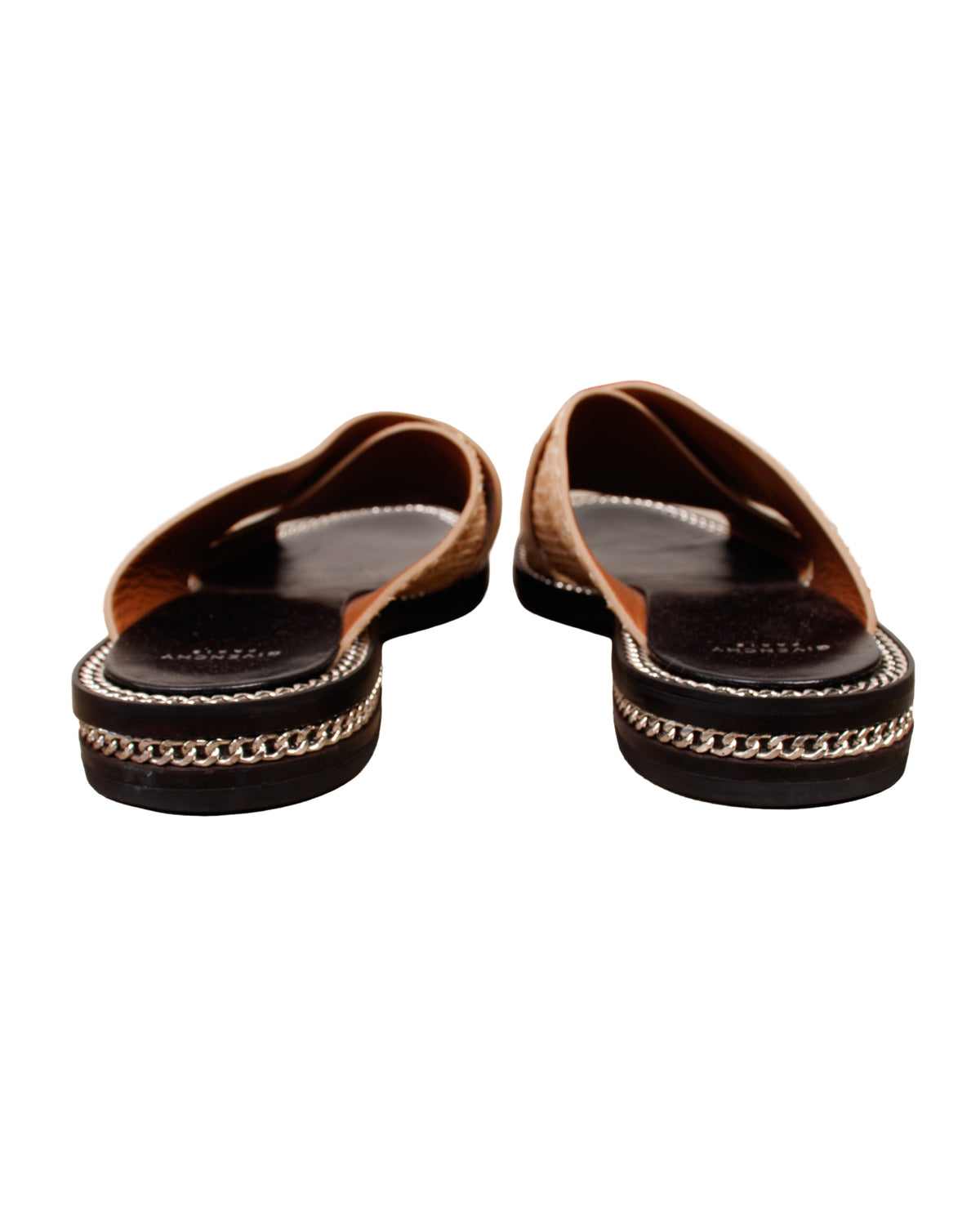 Givenchy Snakeskin & Chain Trim Sandals